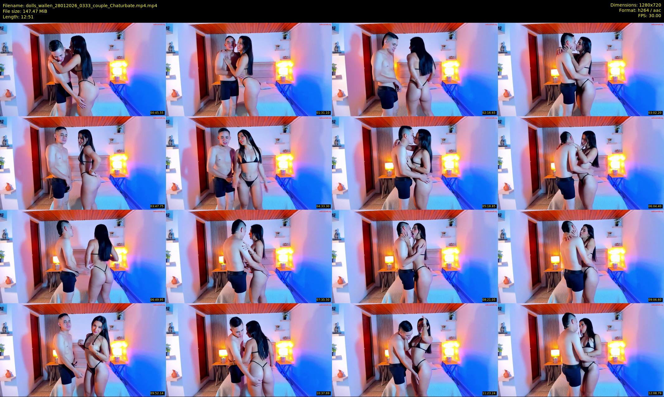 dolls_wallen — 13 minute Chaturbate couple cam show recording, 720p, Jan 28, 2026