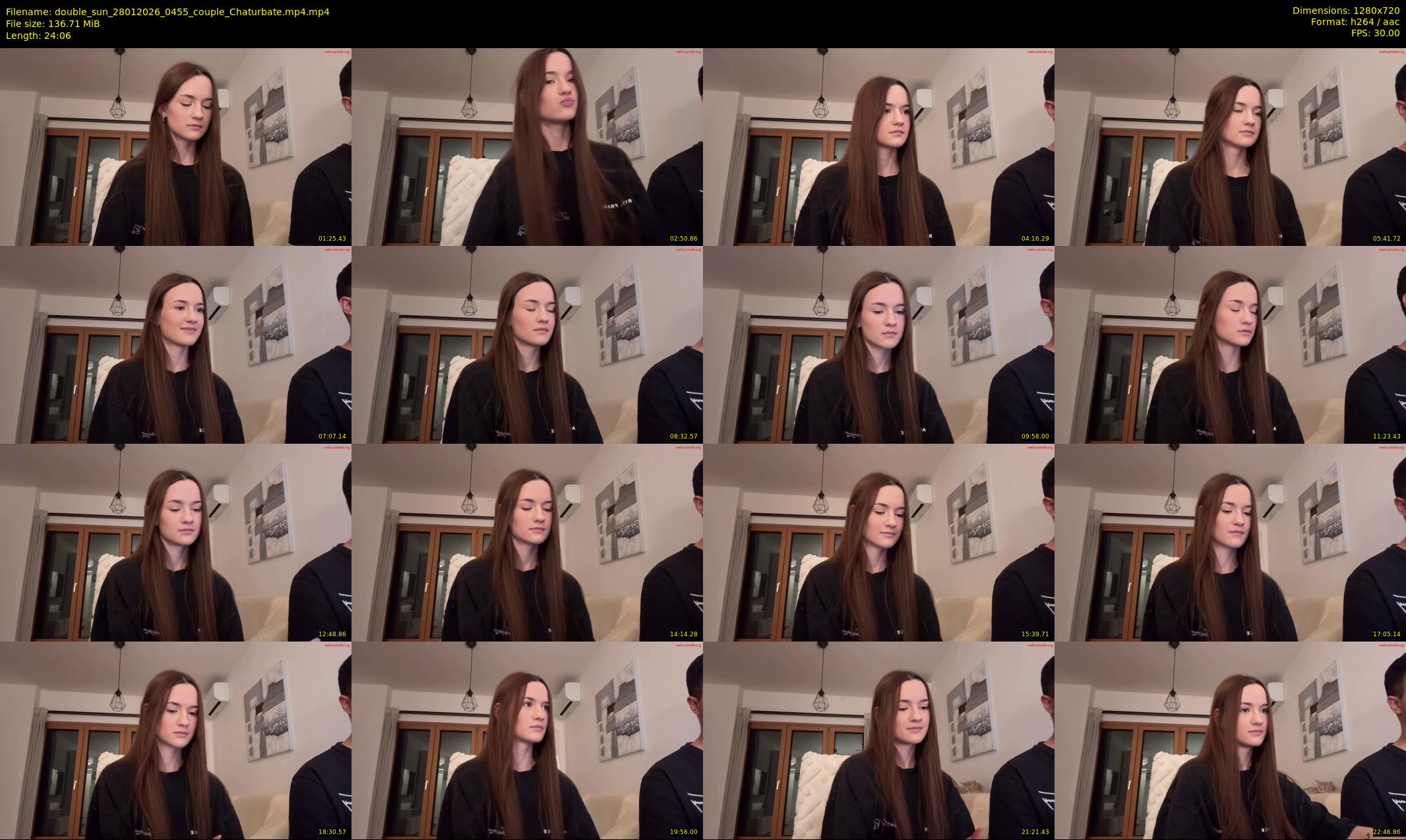 double_sun — 25 minute Chaturbate couple cam show recording, 720p, Jan 28, 2026