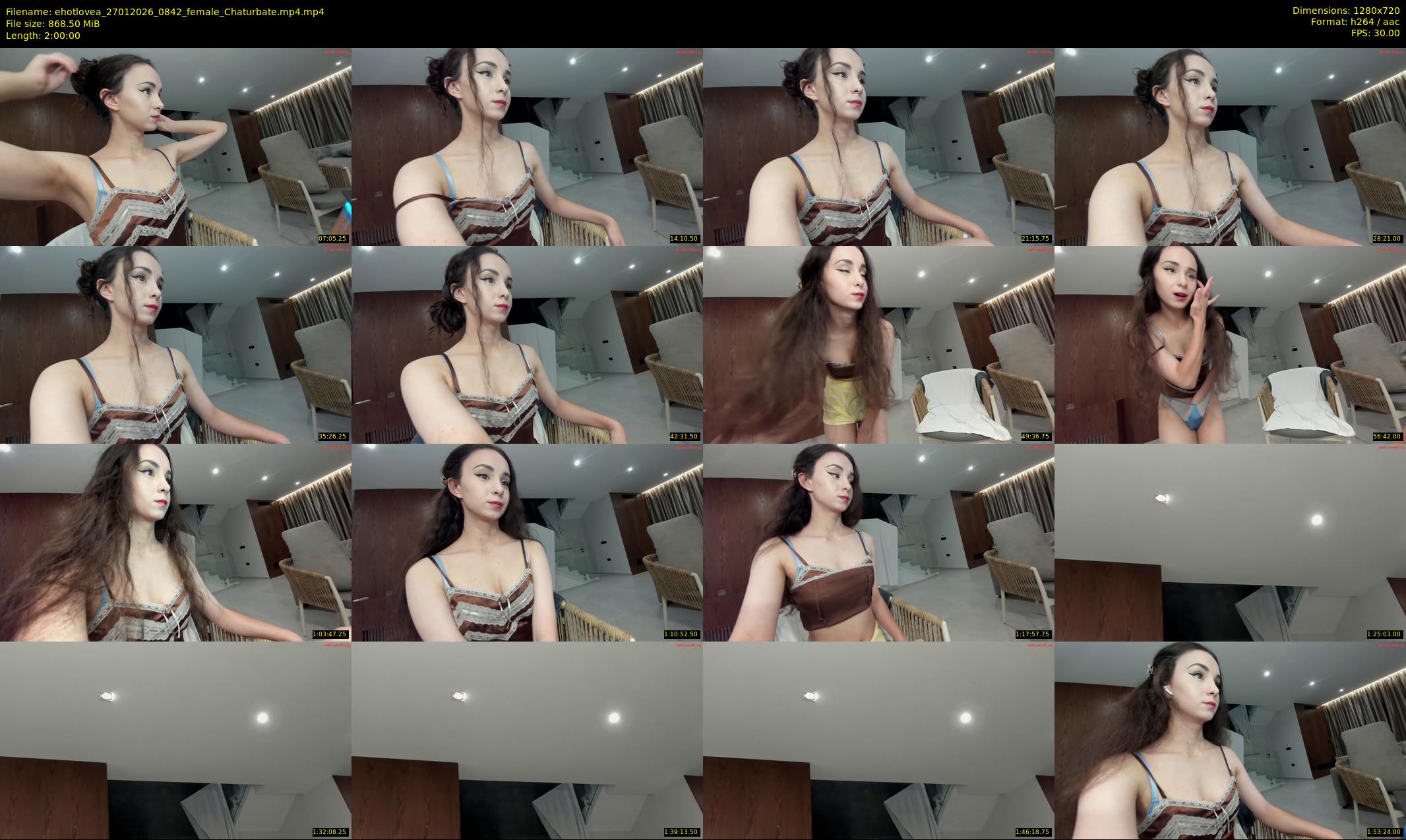 ehotlovea — 120 minute Chaturbate female cam show recording, 720p, Jan 27, 2026