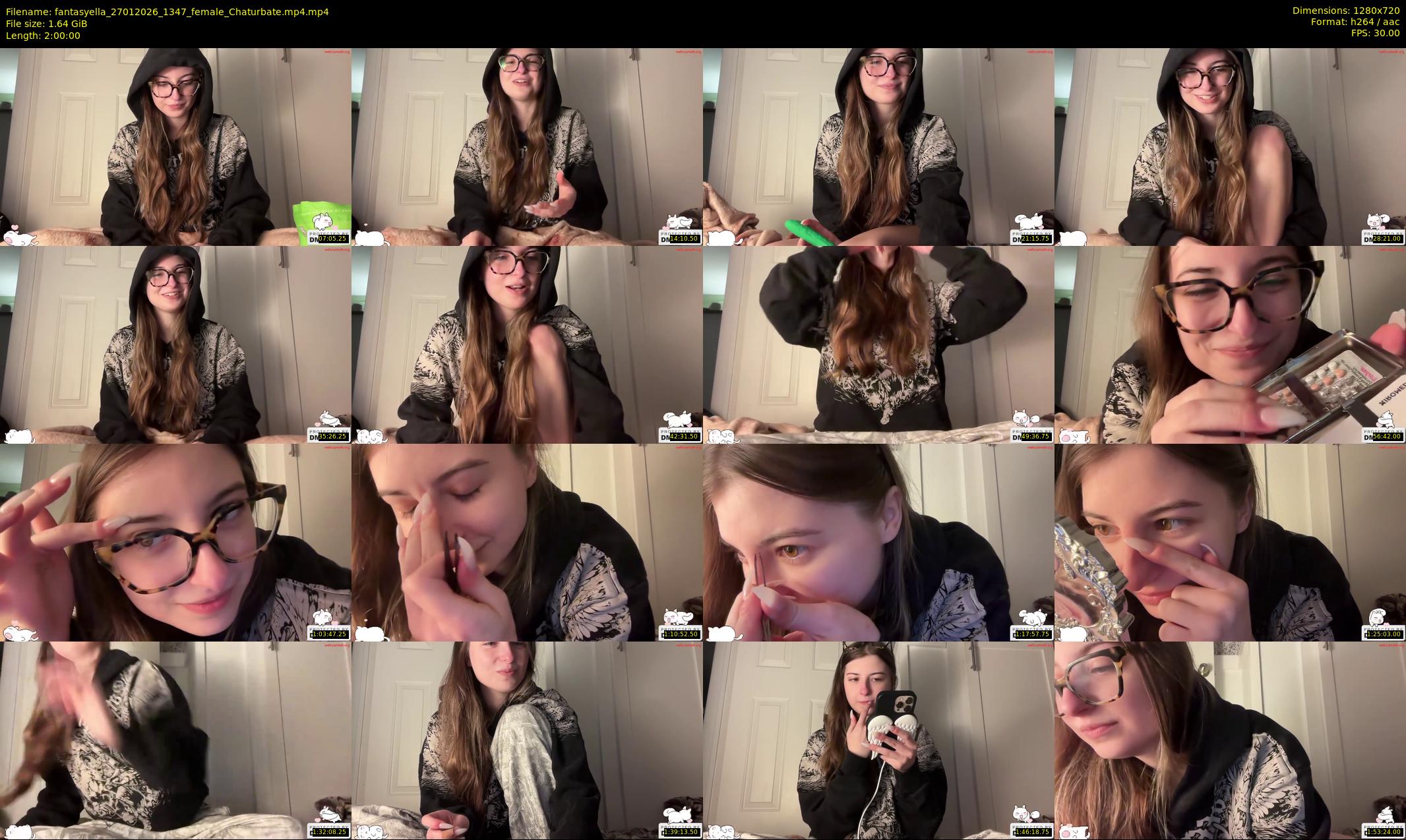 fantasyella — 120 minute Chaturbate female cam show recording, 720p, Jan 27, 2026