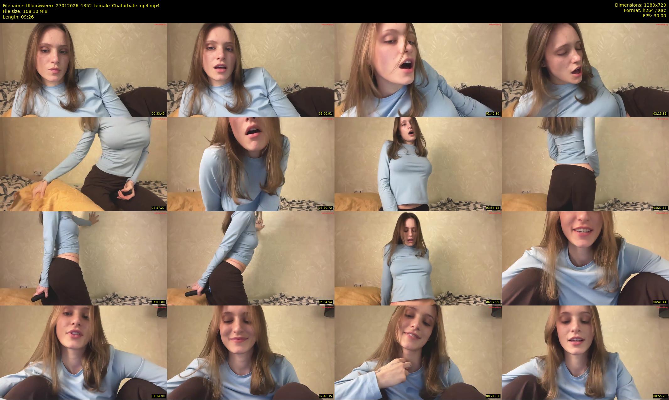 fflloowweerr — 10 minute Chaturbate couple cam show recording, 720p, Jan 27, 2026