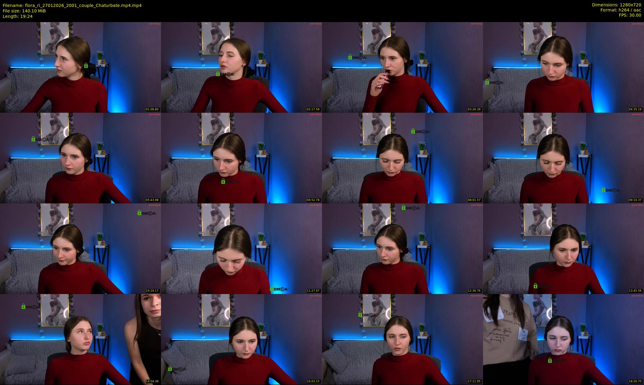 flora_ri — 20 minute Chaturbate female cam show recording, 720p, Jan 27, 2026