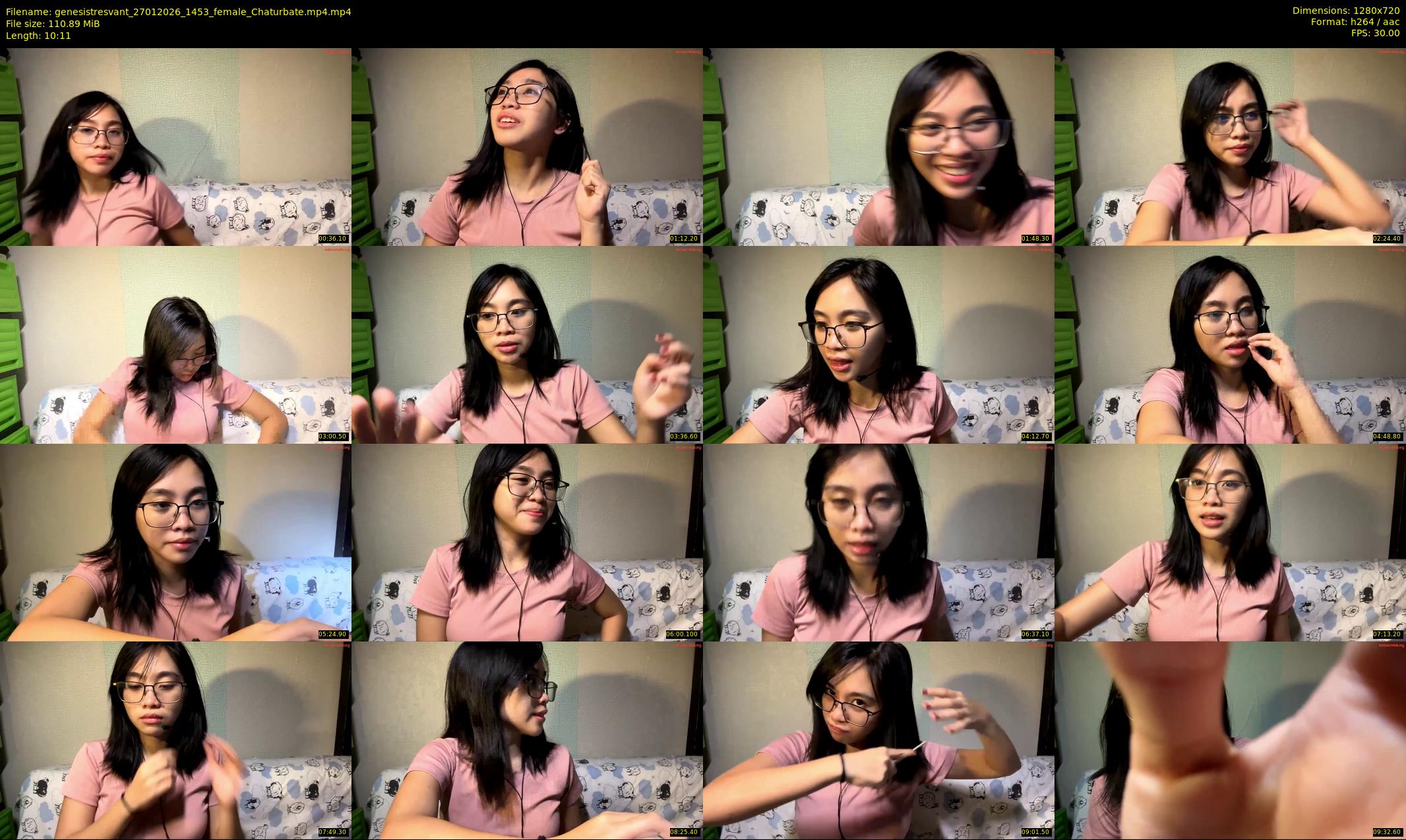 genesistresvant — 11 minute Chaturbate female cam show recording, 720p, Jan 27, 2026