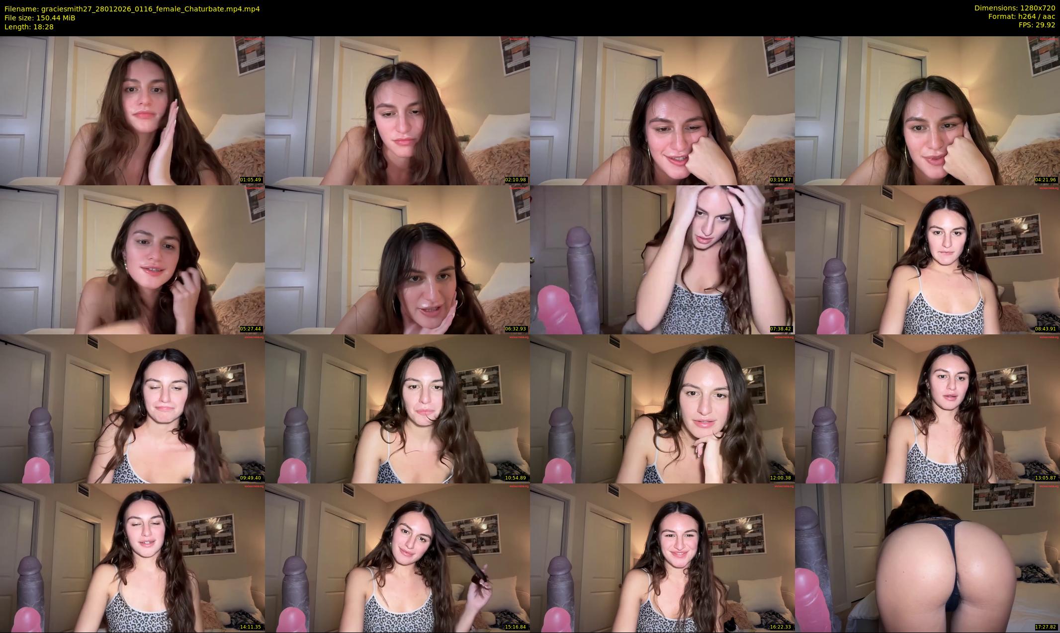 graciesmith27 — 19 minute Chaturbate female cam show recording, 720p, Jan 28, 2026