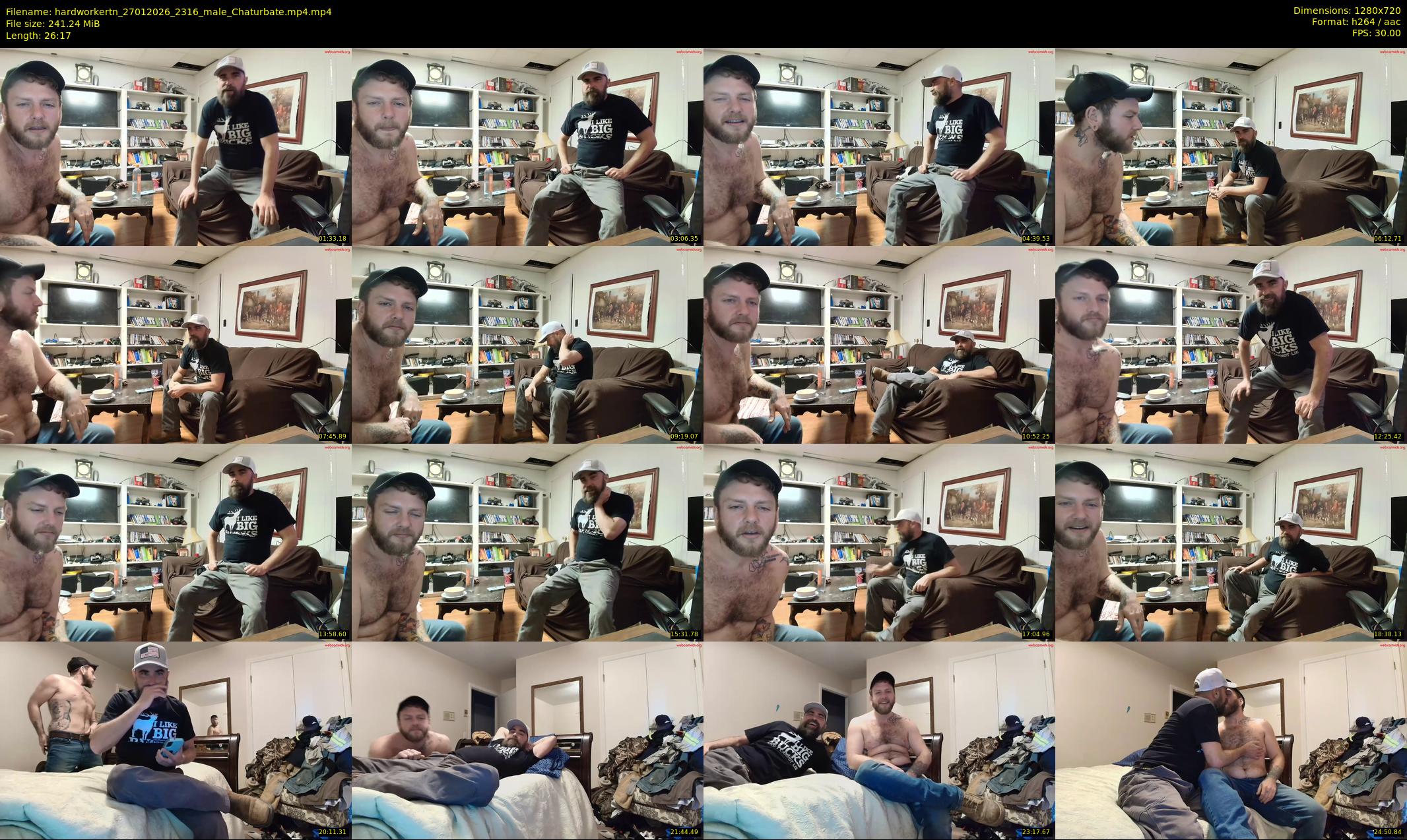 hardworkertn — 27 minute Chaturbate male cam show recording, 720p, Jan 27, 2026