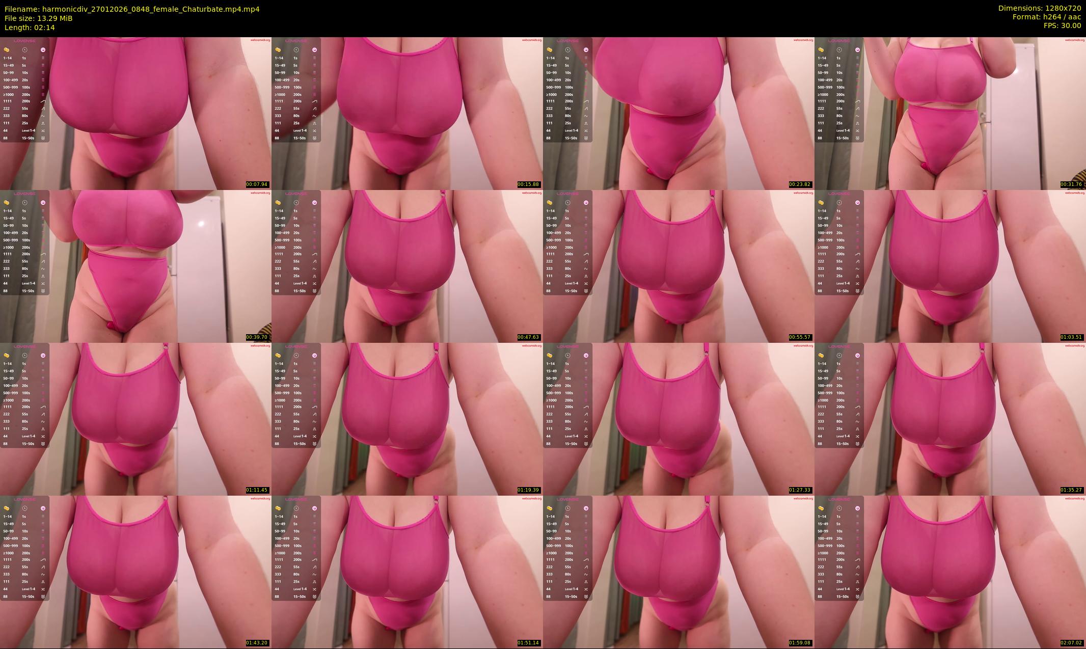 harmonicdiv — 3 minute Chaturbate female cam show recording, 720p, Jan 27, 2026