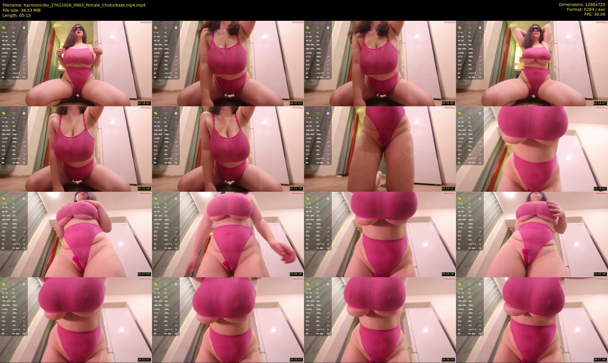 harmonicdiv — 6 minute Chaturbate female cam show recording, 720p, Jan 27, 2026