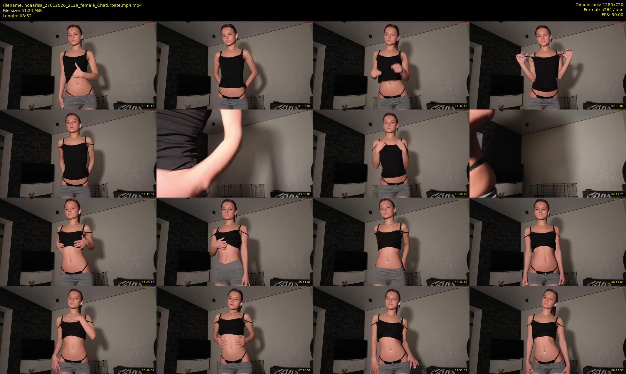 hoaarisa — 9 minute Chaturbate female cam show recording, 720p, Jan 27, 2026