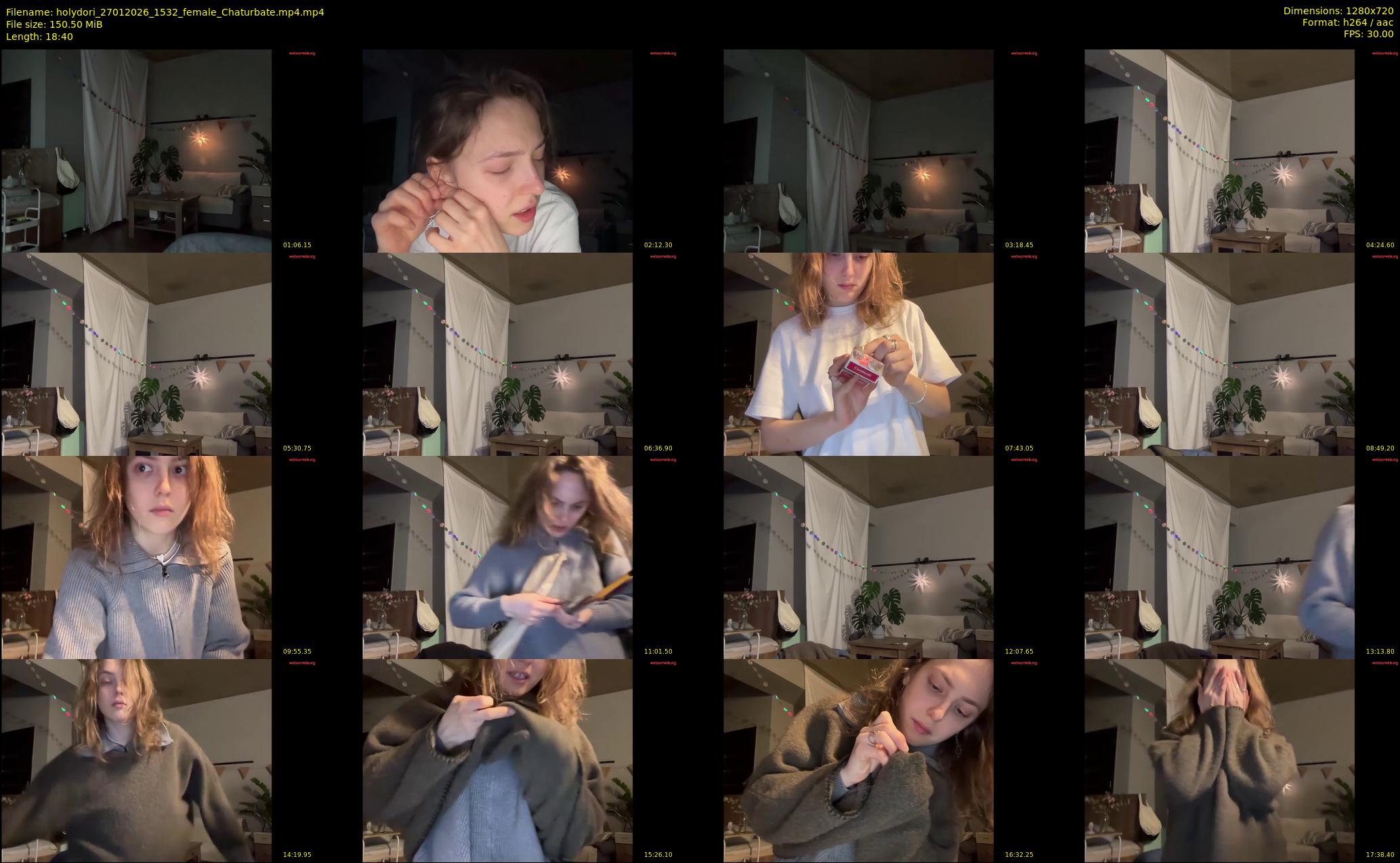 holydori — 19 minute Chaturbate female cam show recording, 720p, Jan 27, 2026