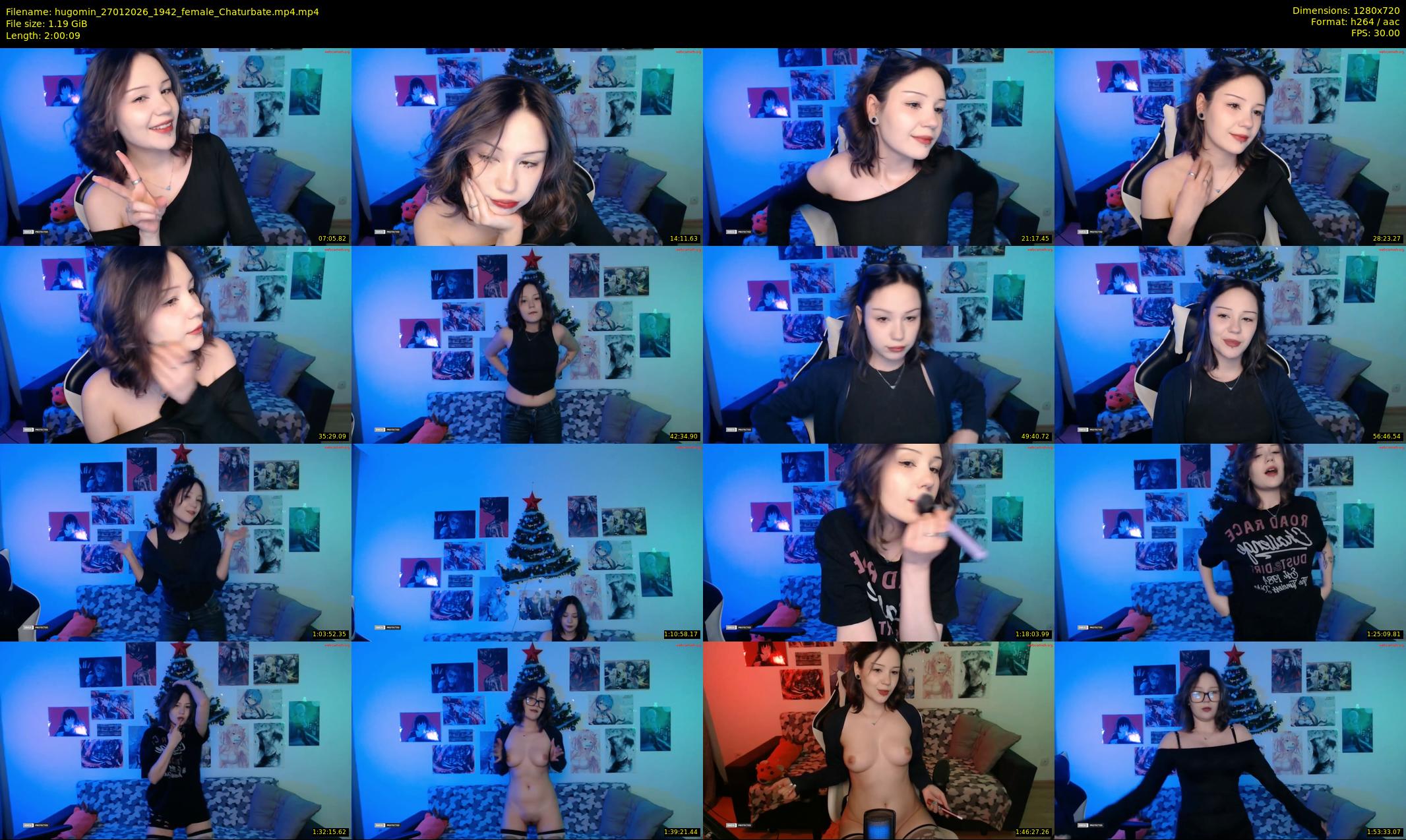 hugomin — 121 minute Chaturbate female cam show recording, 720p, Jan 27, 2026