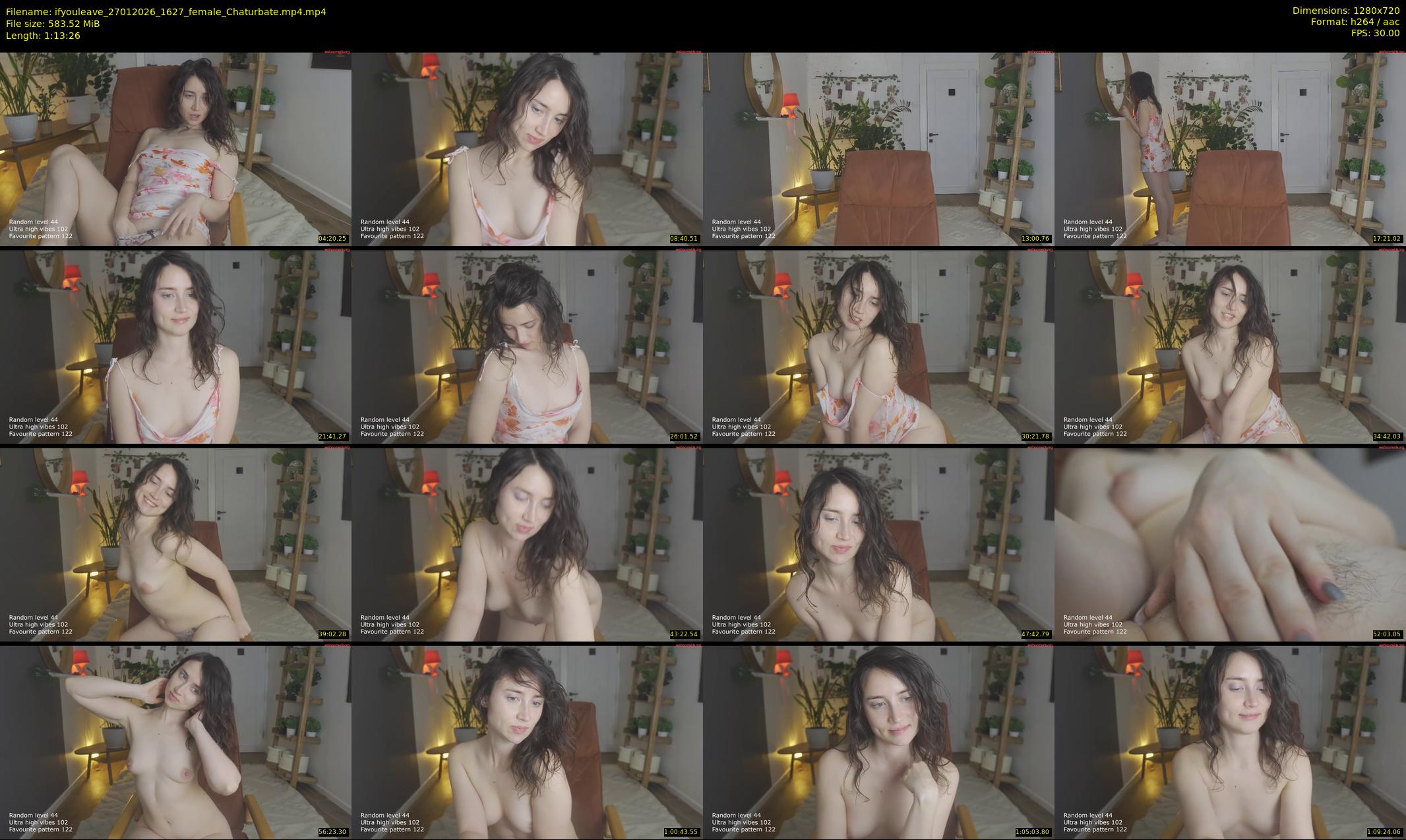 ifyouleave — 74 minute Chaturbate female cam show recording, 720p, Jan 27, 2026