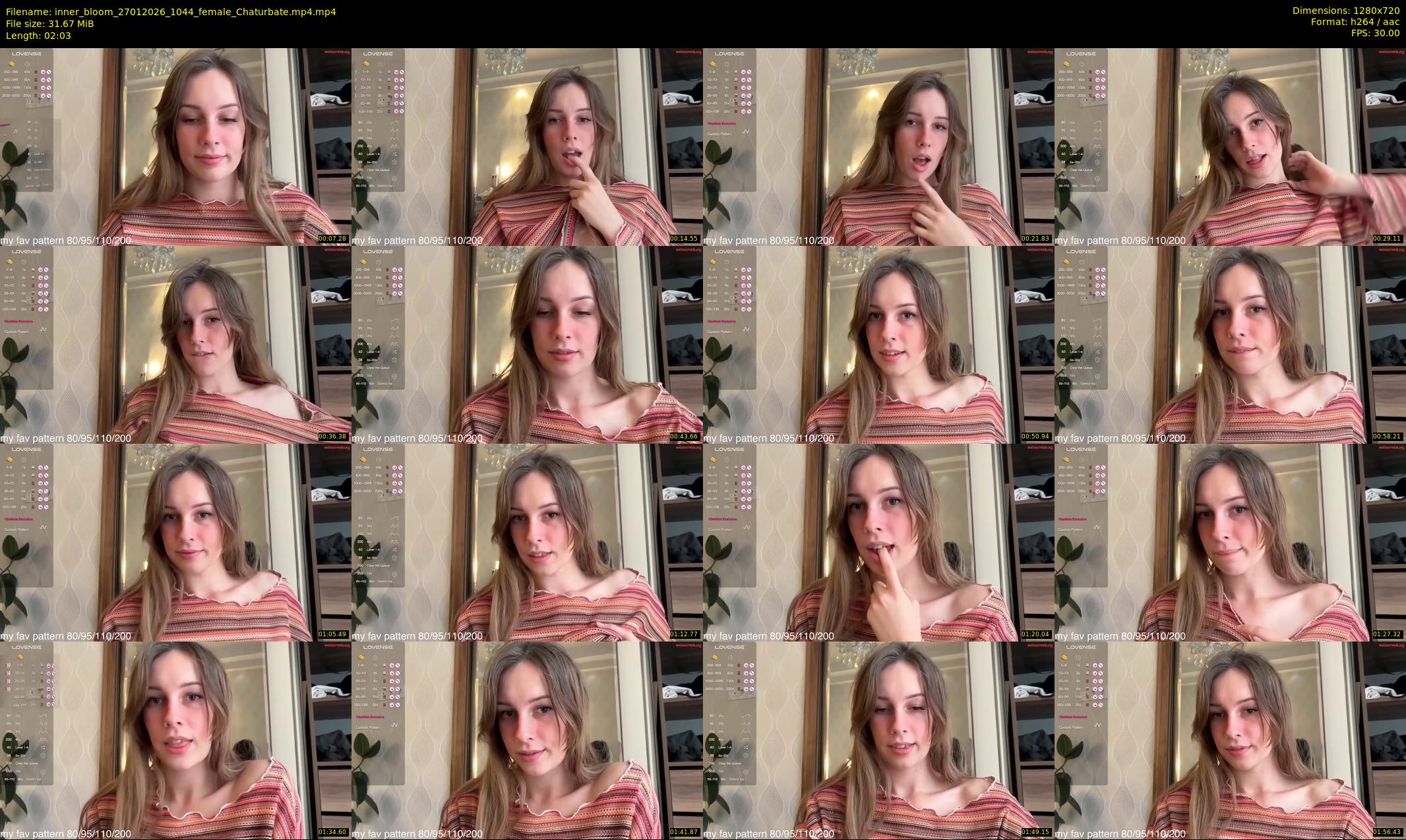 inner_bloom — 3 minute Chaturbate female cam show recording, 720p, Jan 27, 2026