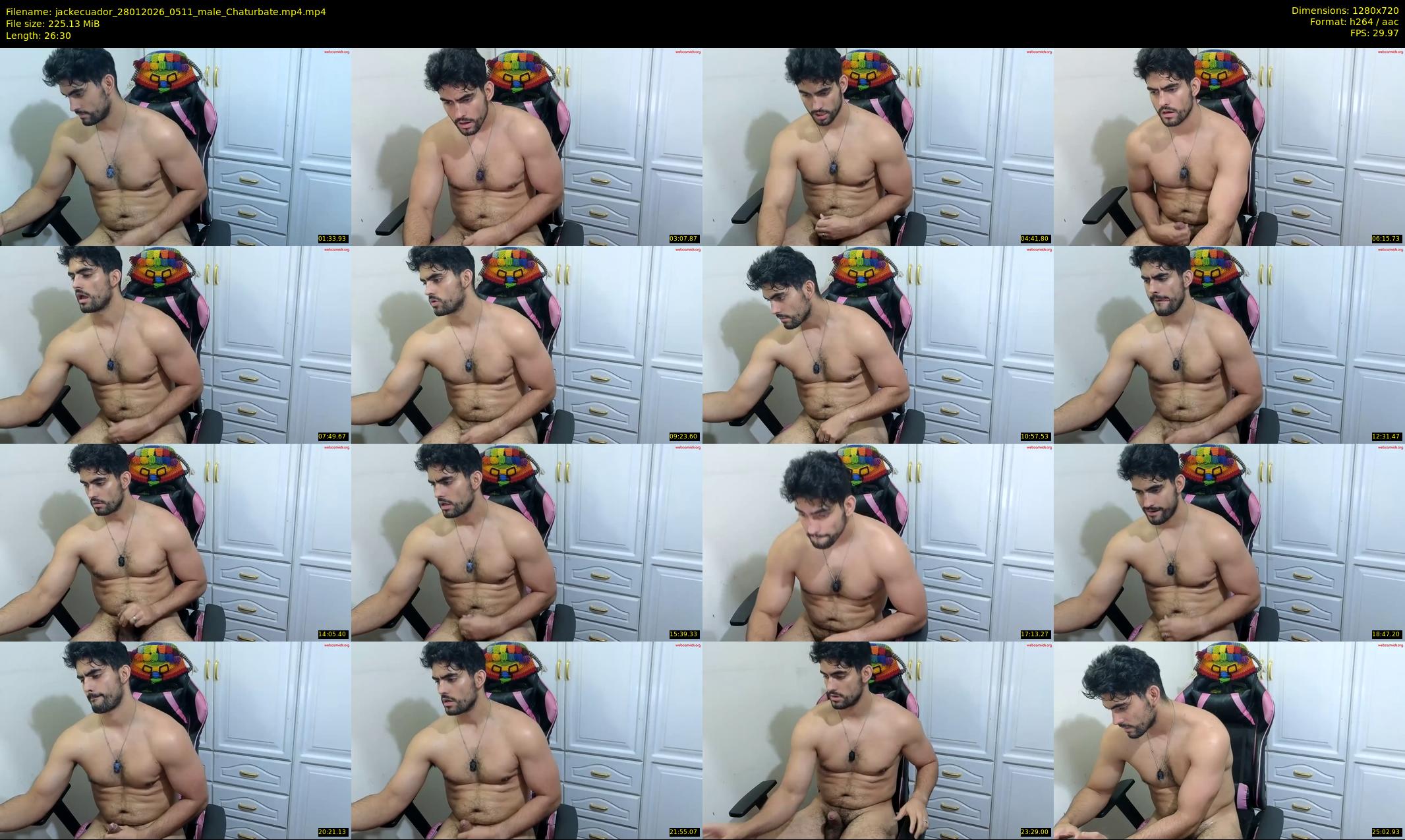 jackecuador — 27 minute Chaturbate male cam show recording, 720p, Jan 28, 2026