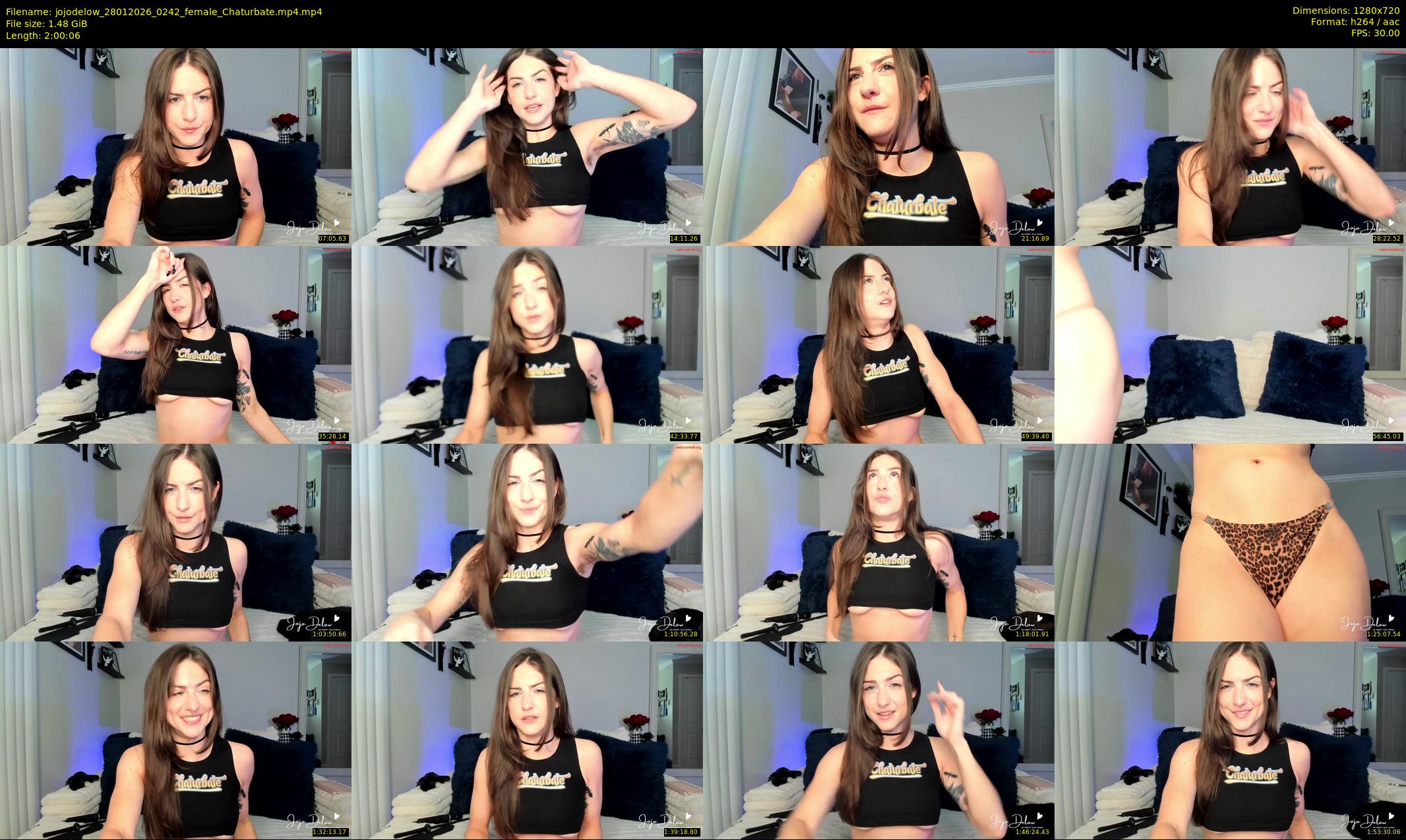 jojodelow — 121 minute Chaturbate female cam show recording, 720p, Jan 28, 2026