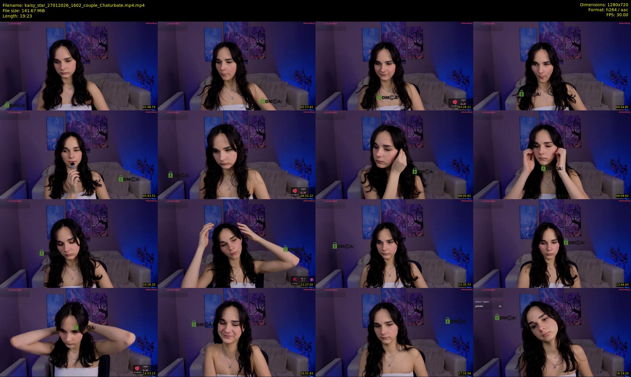 kaisy_star — 20 minute Chaturbate female cam show recording, 720p, Jan 27, 2026