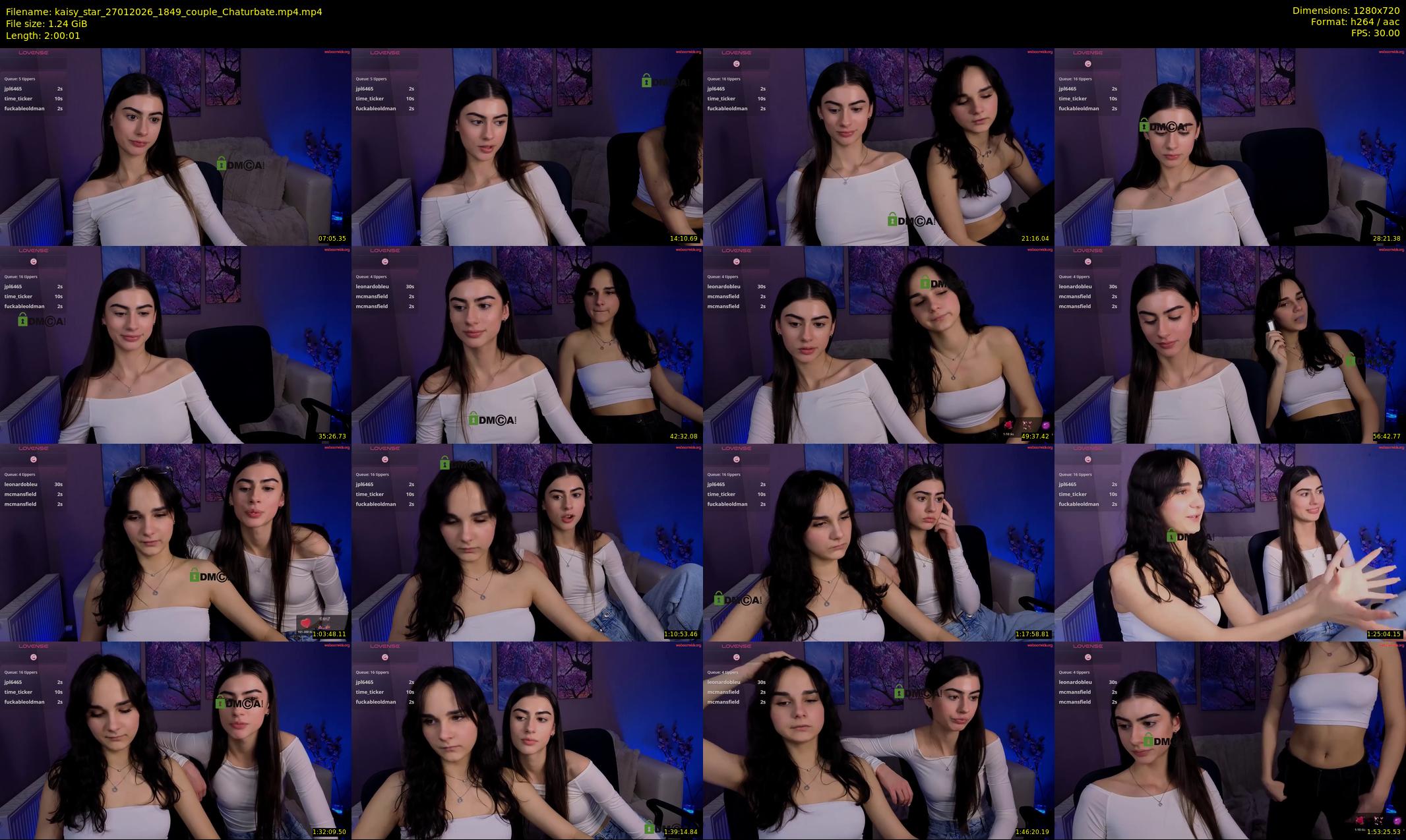 kaisy_star — 121 minute Chaturbate female cam show recording, 720p, Jan 27, 2026