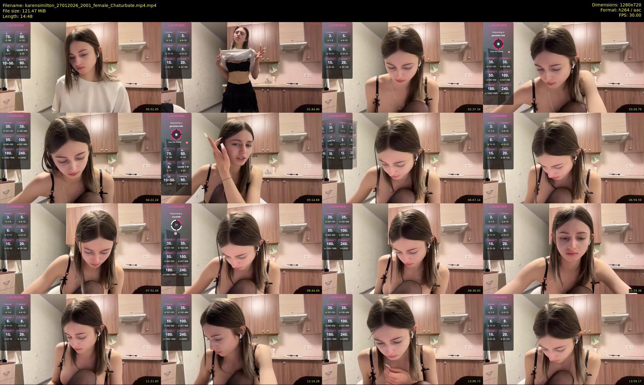 karensimilton — 15 minute Chaturbate female cam show recording, 720p, Jan 27, 2026