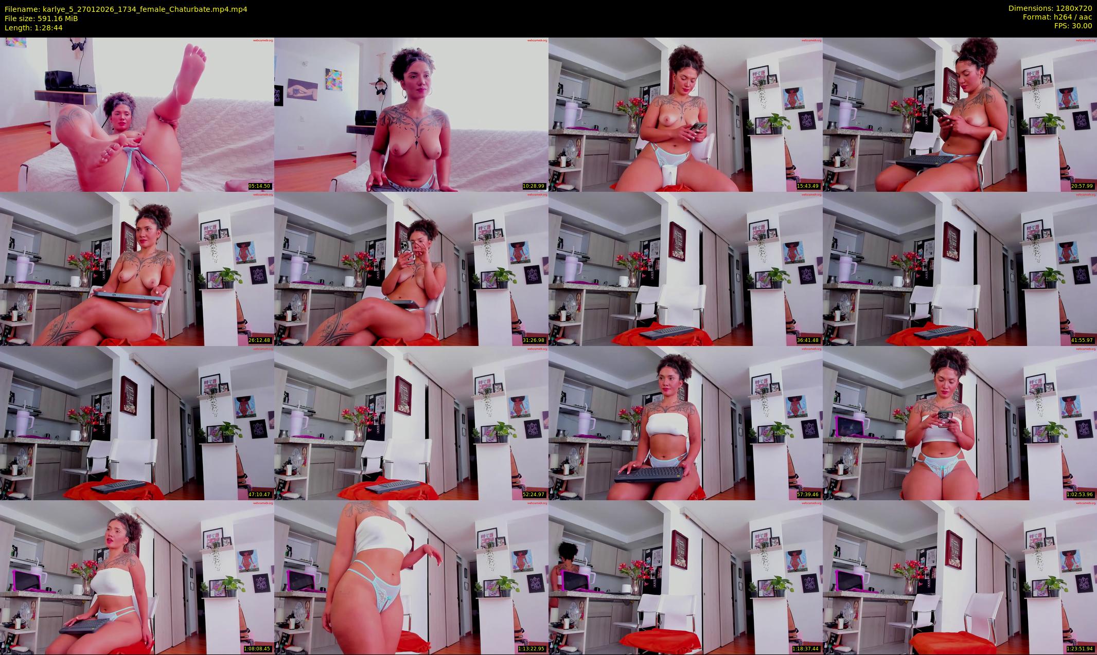 karlye_5 — 89 minute Chaturbate female cam show recording, 720p, Jan 27, 2026
