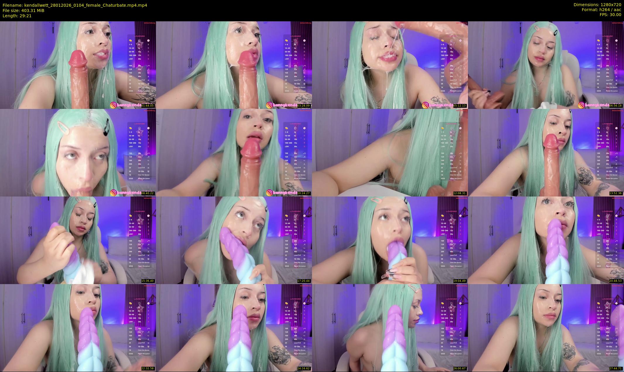 kendallwett — 30 minute Chaturbate female cam show recording, 720p, Jan 28, 2026