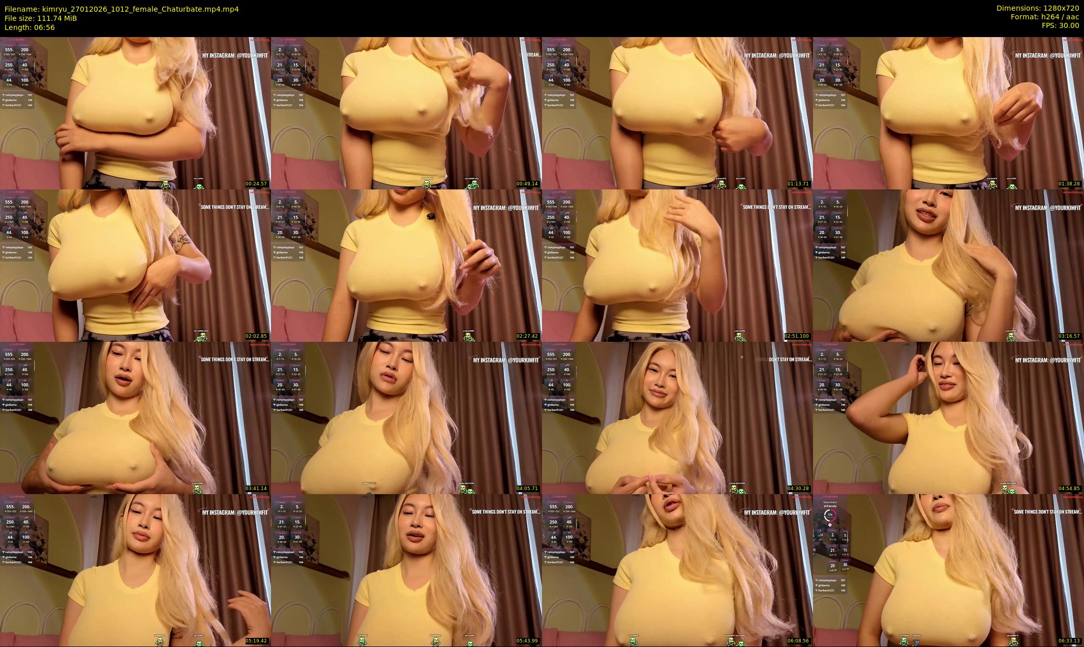 kimryu — 7 minute Chaturbate female cam show recording, 720p, Jan 27, 2026