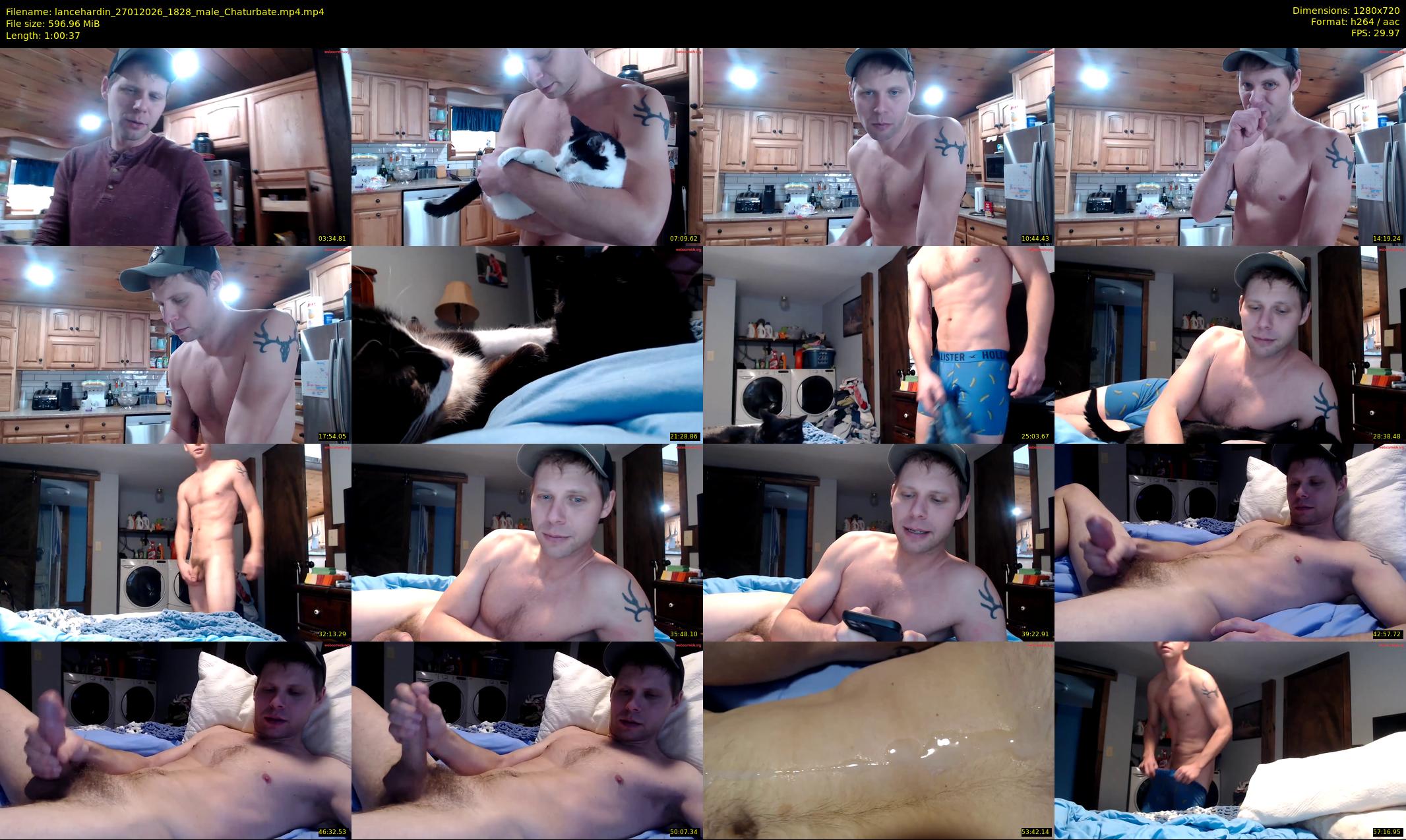 lancehardin — 61 minute Chaturbate male cam show recording, 720p, Jan 27, 2026