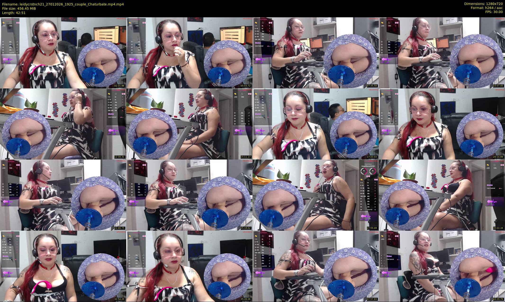 leidycrstnch21 — 43 minute Chaturbate female cam show recording, 720p, Jan 27, 2026