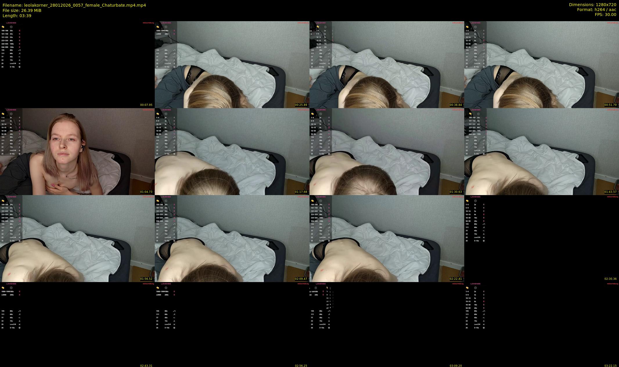 leolakorner — 4 minute Chaturbate female cam show recording, 720p, Jan 28, 2026