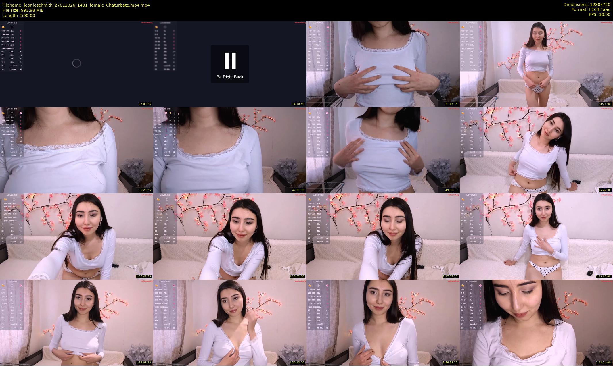 leonieschmith — 120 minute Chaturbate female cam show recording, 720p, Jan 27, 2026
