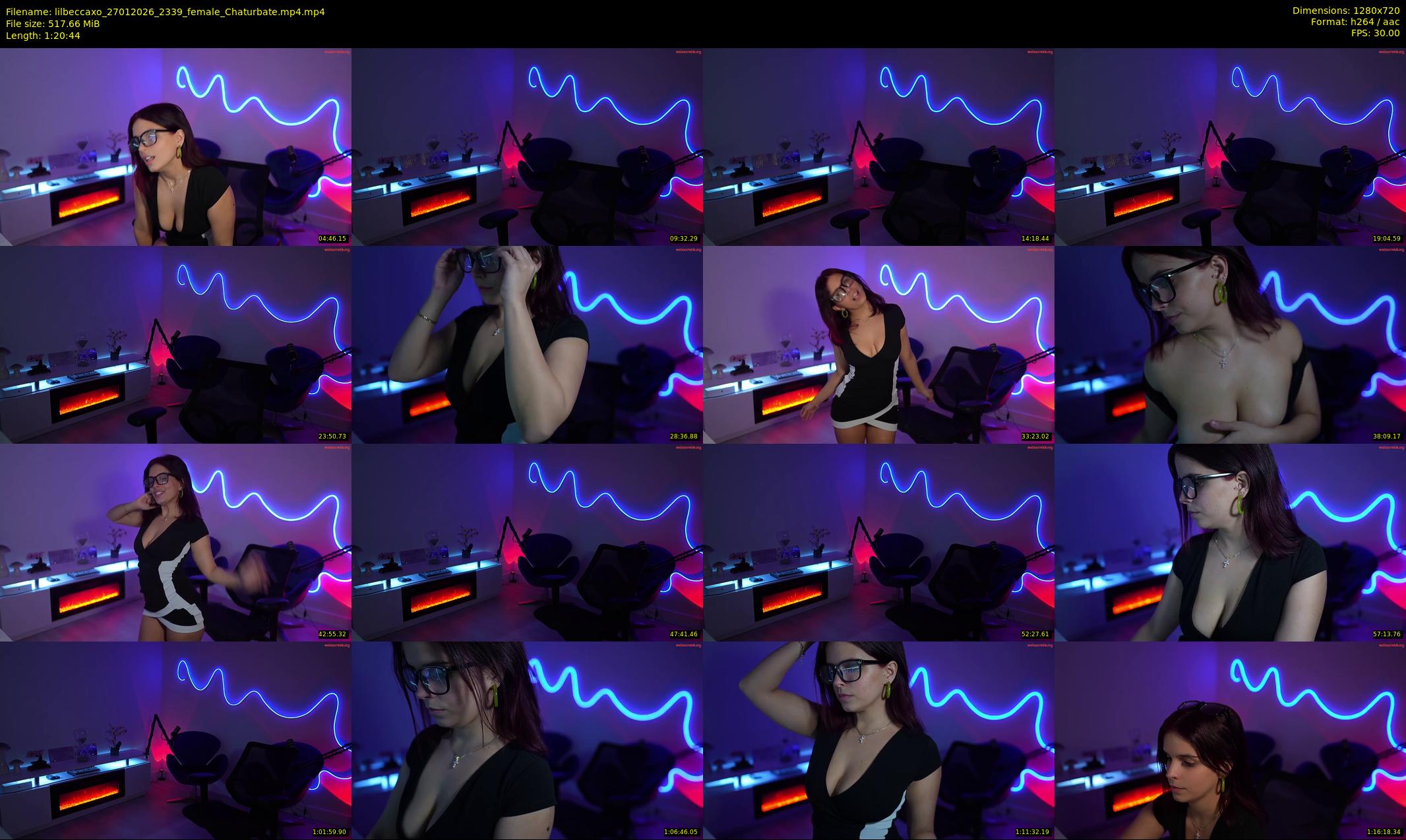 lilbeccaxo — 81 minute Chaturbate female cam show recording, 720p, Jan 27, 2026
