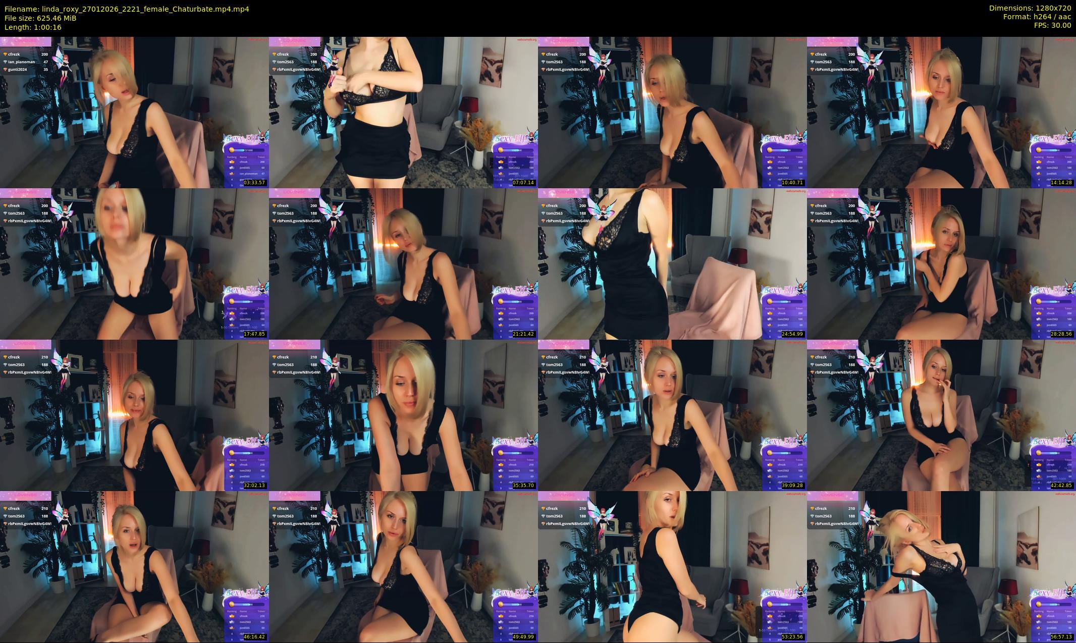linda_roxy — 61 minute Chaturbate female cam show recording, 720p, Jan 27, 2026