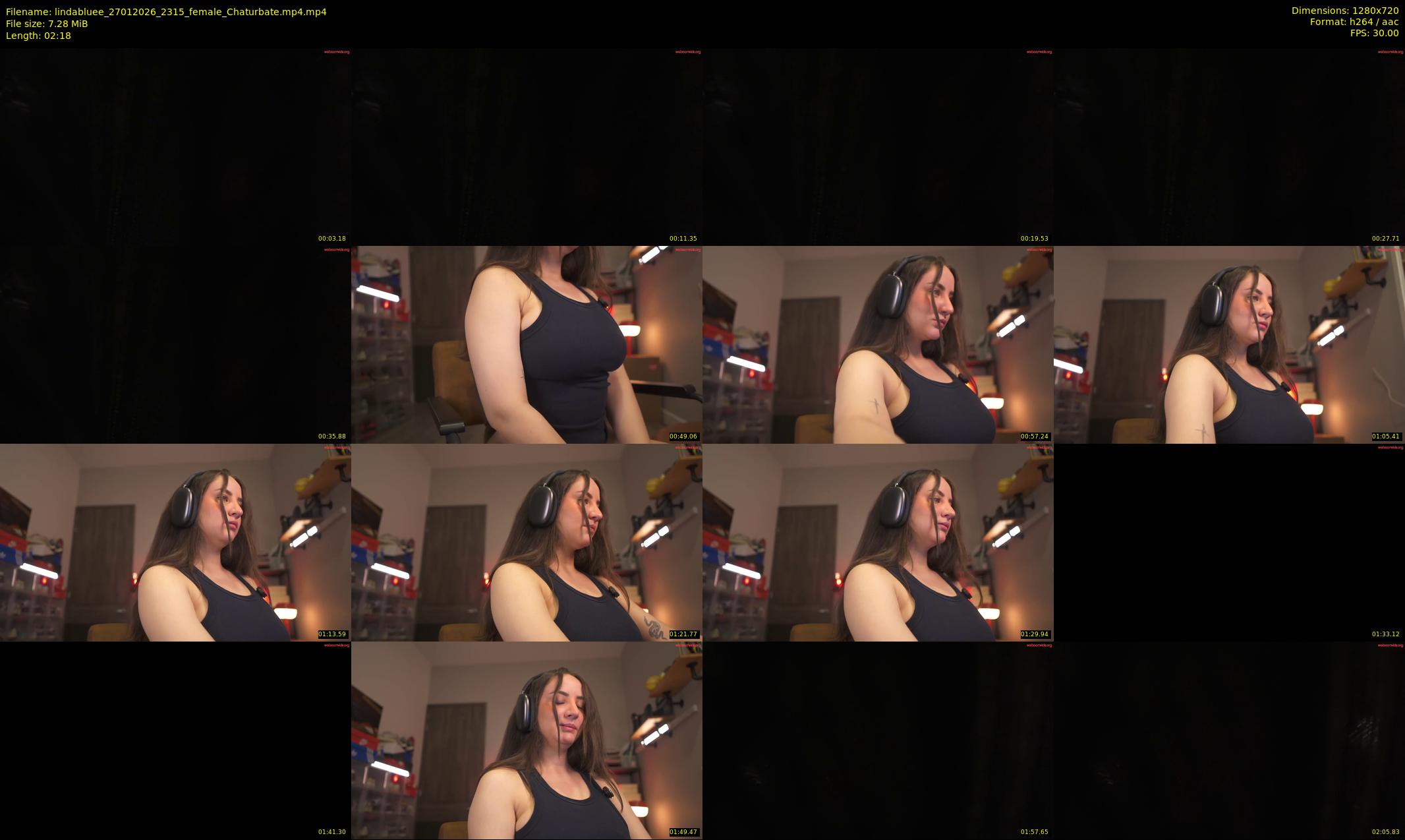 lindabluee — 3 minute Chaturbate female cam show recording, 720p, Jan 27, 2026