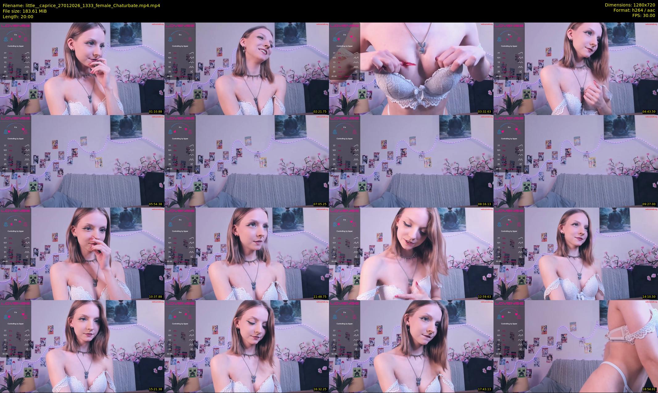 little__caprice — 20 minute Chaturbate female cam show recording, 720p, Jan 27, 2026