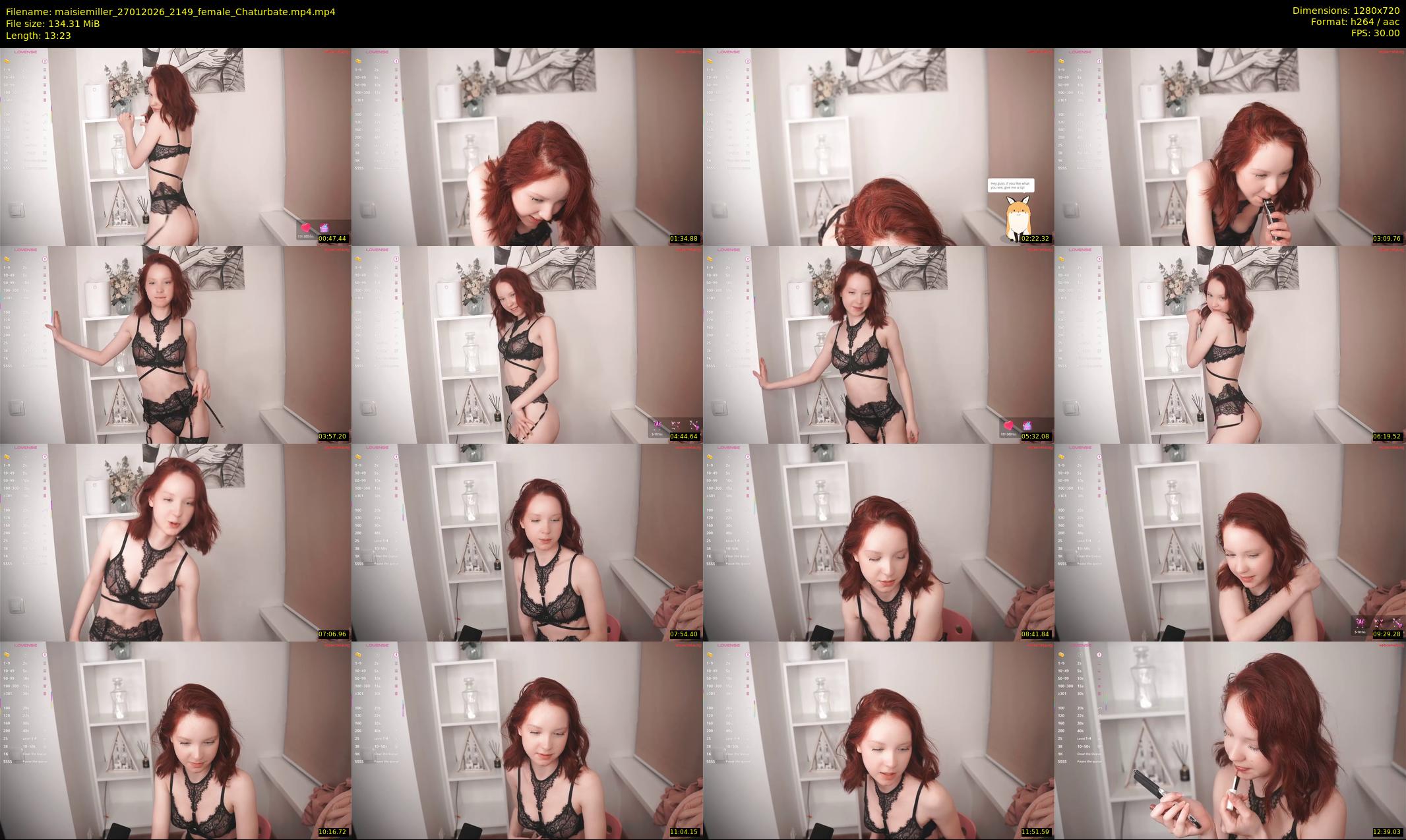 maisiemiller — 14 minute Chaturbate female cam show recording, 720p, Jan 27, 2026