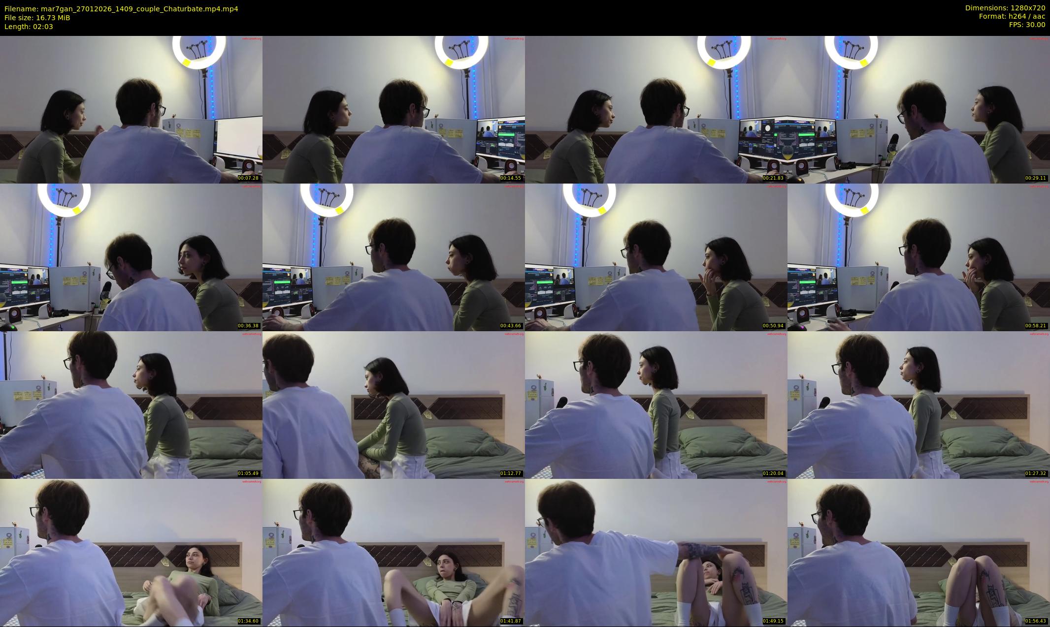 mar7gan — 3 minute Chaturbate couple cam show recording, 720p, Jan 27, 2026