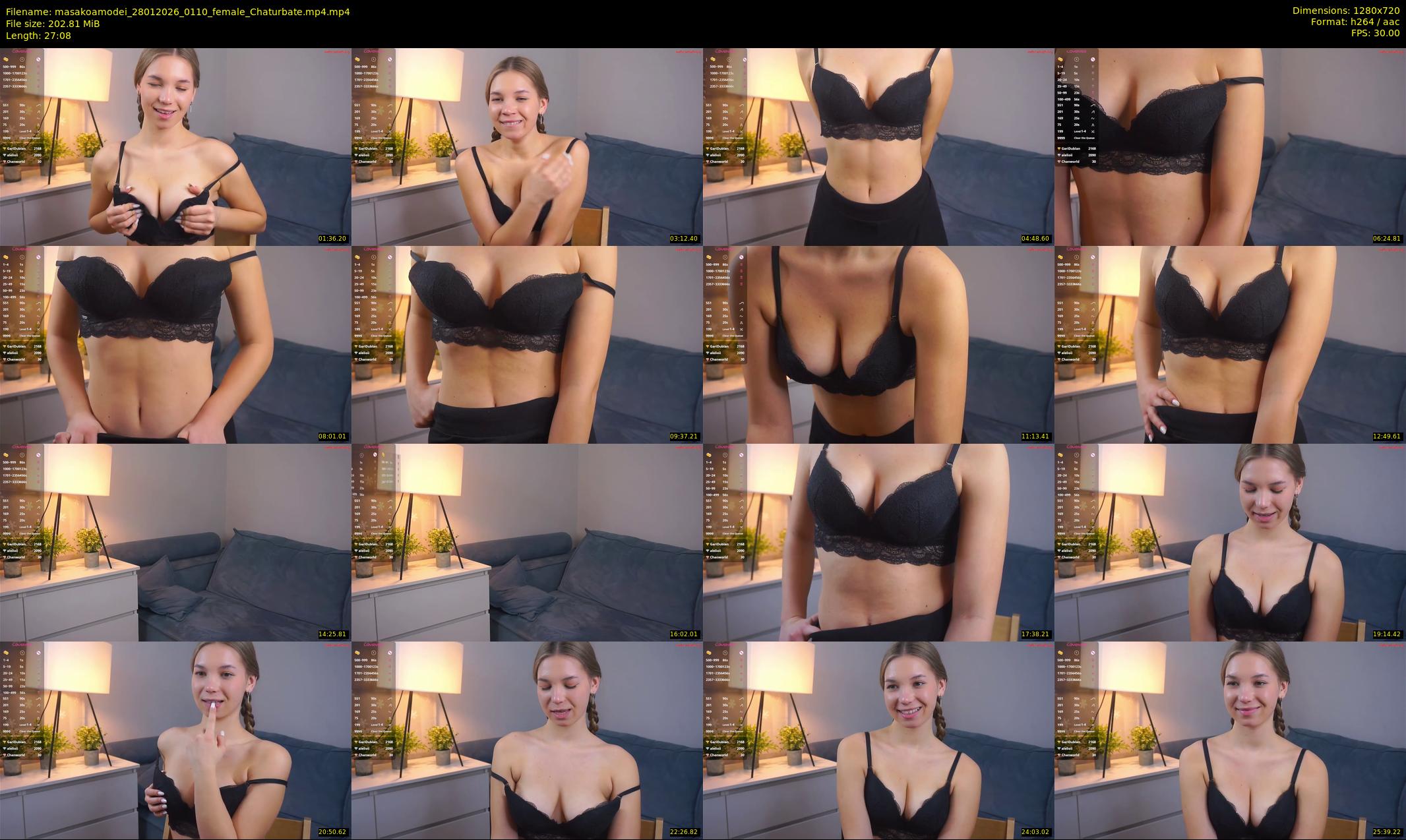 masakoamodei — 28 minute Chaturbate female cam show recording, 720p, Jan 28, 2026