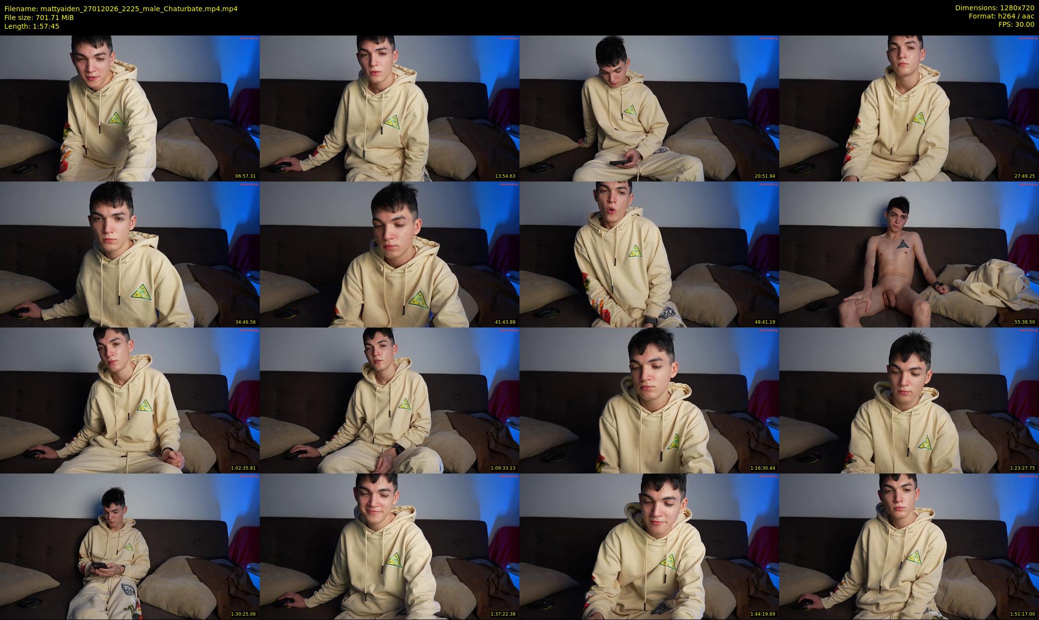 mattyaiden — 118 minute Chaturbate male cam show recording, 720p, Jan 27, 2026