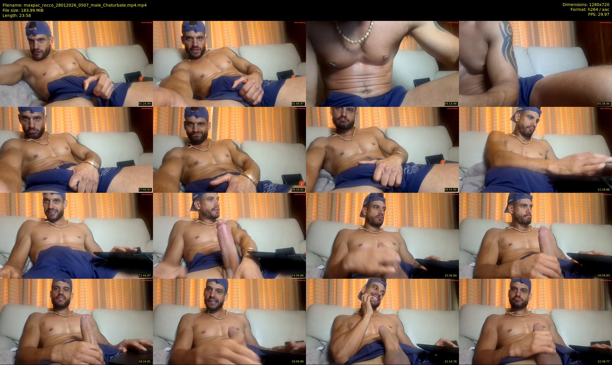 maxpac_rocco — 24 minute Chaturbate male cam show recording, 720p, Jan 28, 2026