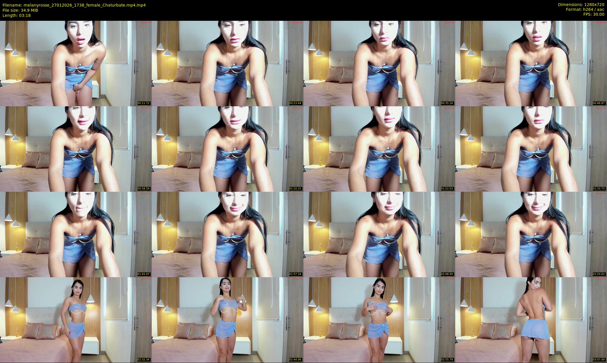 melanyrosse — 4 minute Chaturbate female cam show recording, 720p, Jan 27, 2026