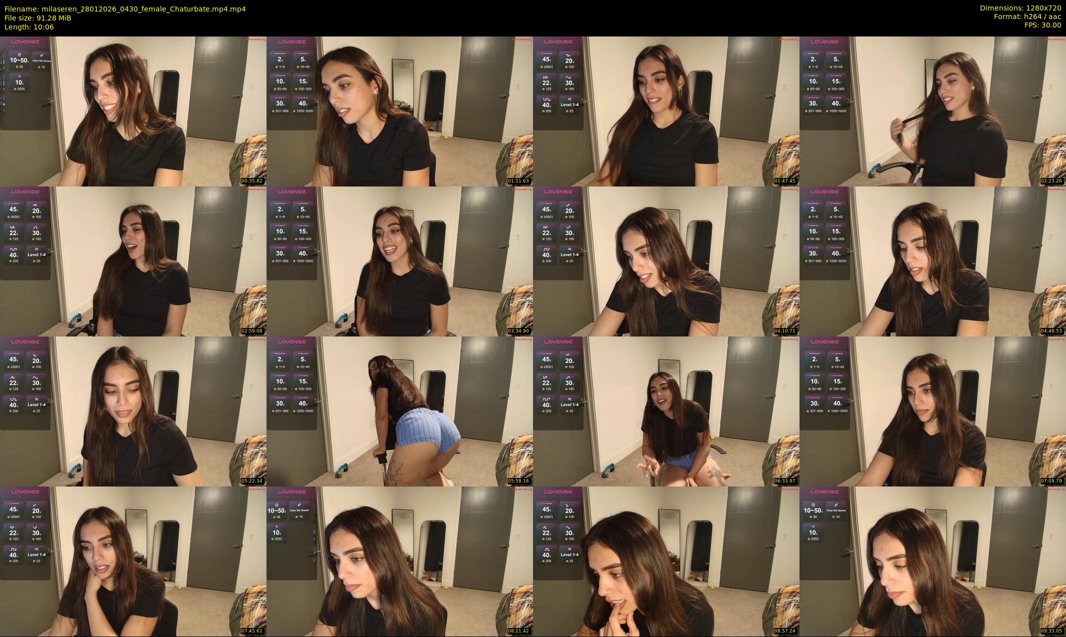 milaseren — 11 minute Chaturbate female cam show recording, 720p, Jan 28, 2026