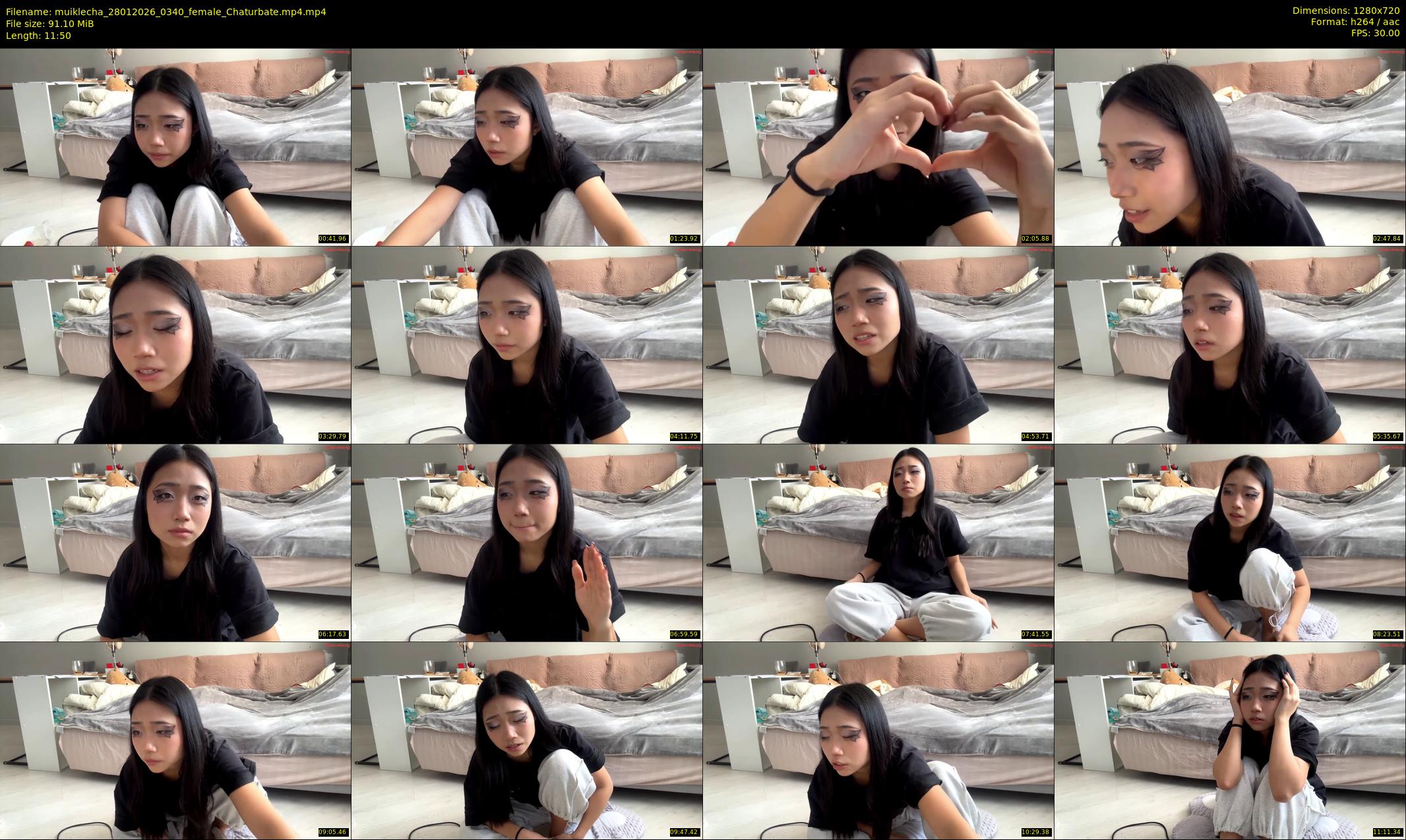 muiklecha — 12 minute Chaturbate female cam show recording, 720p, Jan 28, 2026