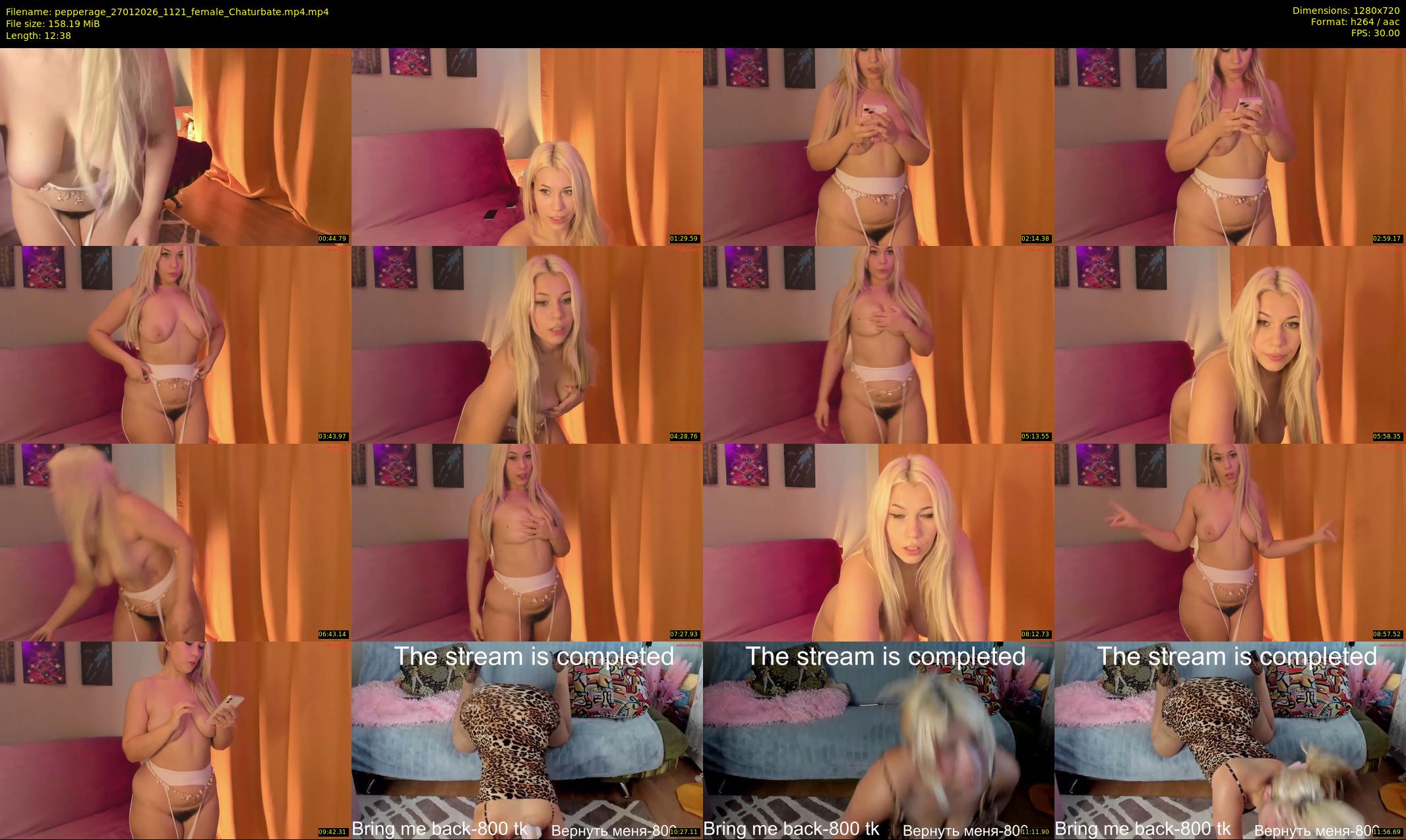 pepperage — 13 minute Chaturbate female cam show recording, 720p, Jan 27, 2026