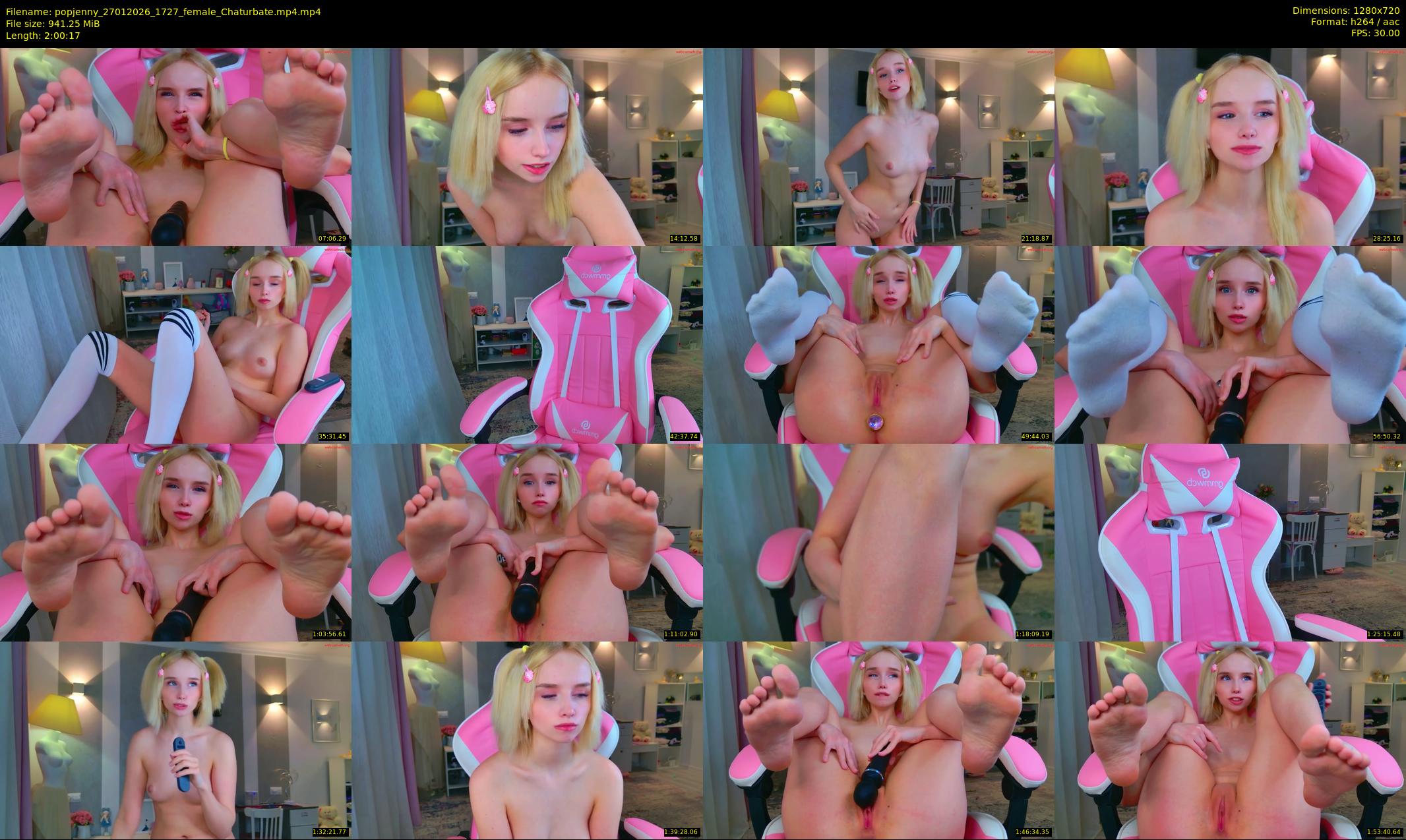 popjenny — 121 minute Chaturbate female cam show recording, 720p, Jan 27, 2026