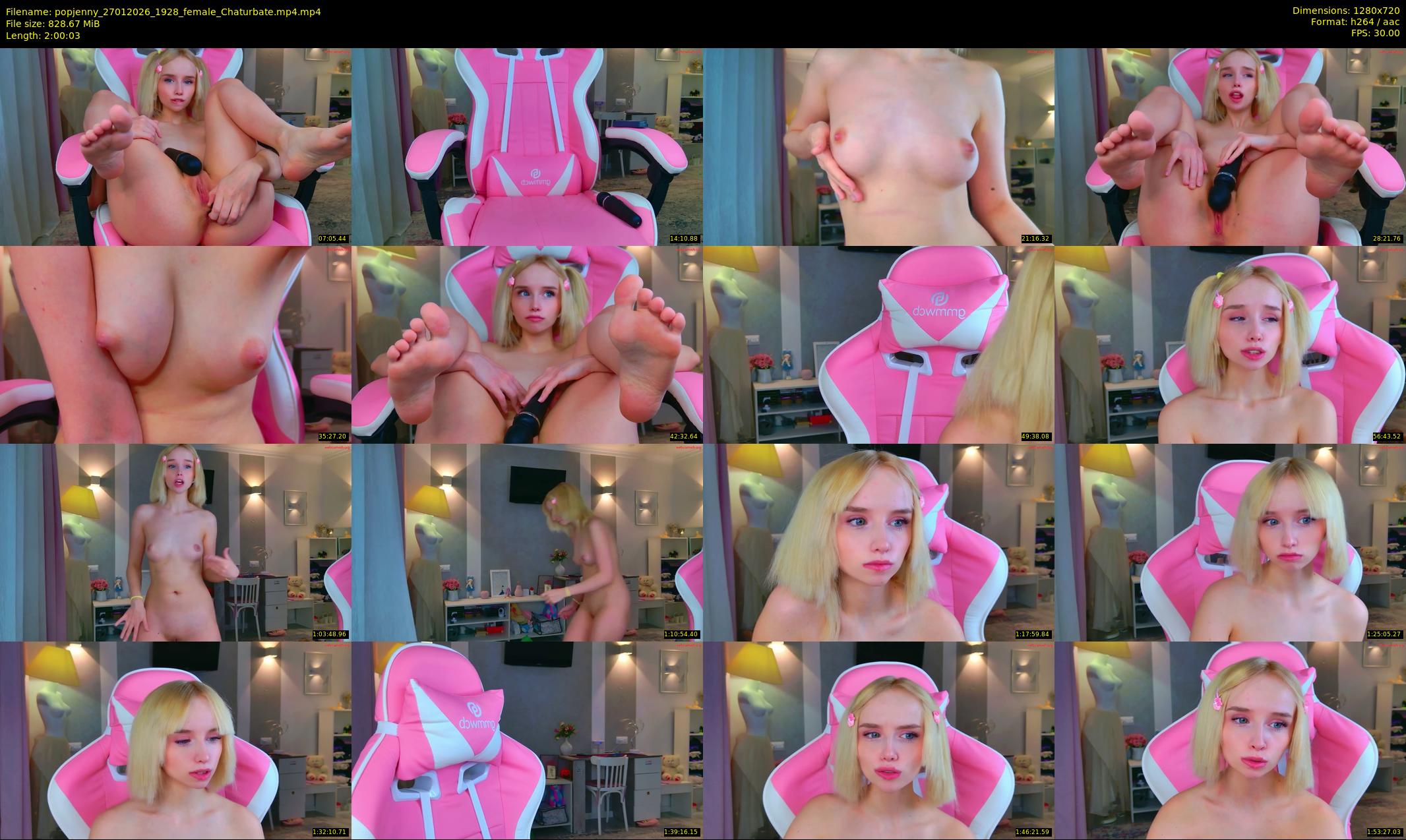 popjenny — 121 minute Chaturbate female cam show recording, 720p, Jan 27, 2026