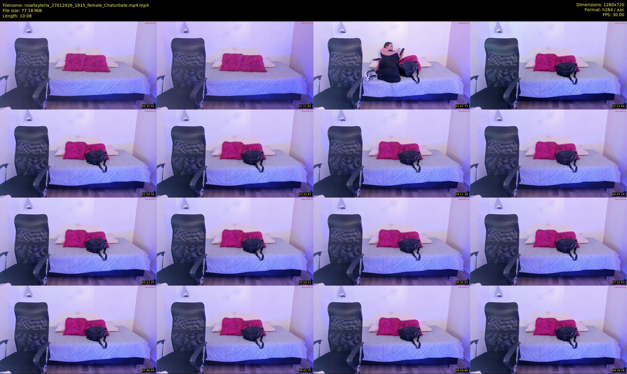 rosetaylorla — 11 minute Chaturbate female cam show recording, 720p, Jan 27, 2026