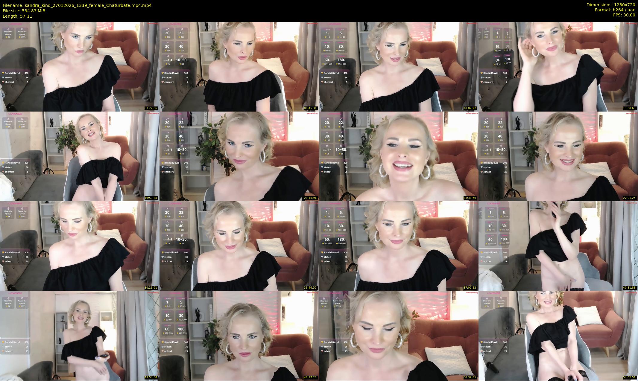 sandra_kind — 58 minute Chaturbate female cam show recording, 720p, Jan 27, 2026