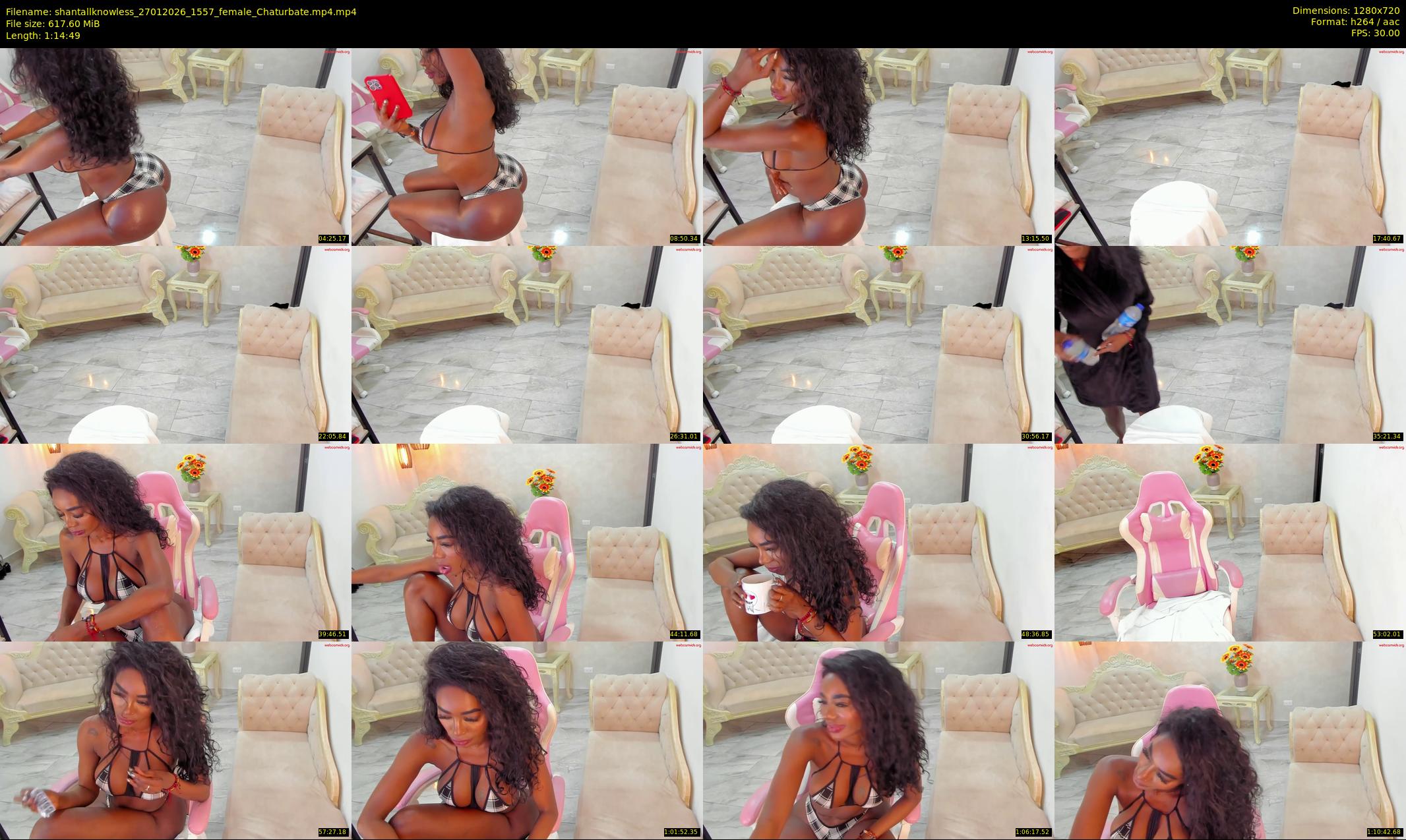 shantallknowless — 75 minute Chaturbate female cam show recording, 720p, Jan 27, 2026