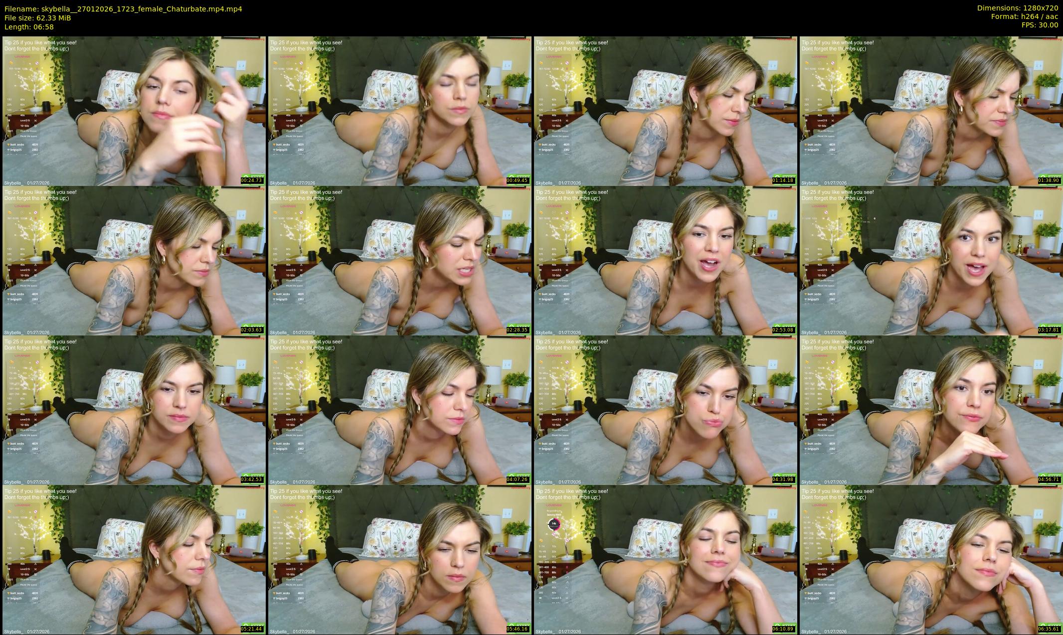 skybella_ — 7 minute Chaturbate female cam show recording, 720p, Jan 27, 2026