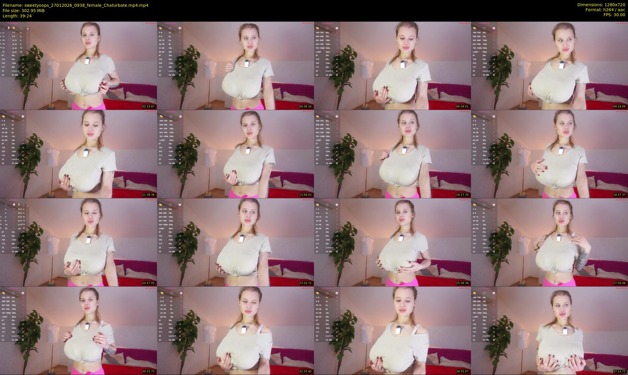 sweetyoops — 40 minute Chaturbate female cam show recording, 720p, Jan 27, 2026