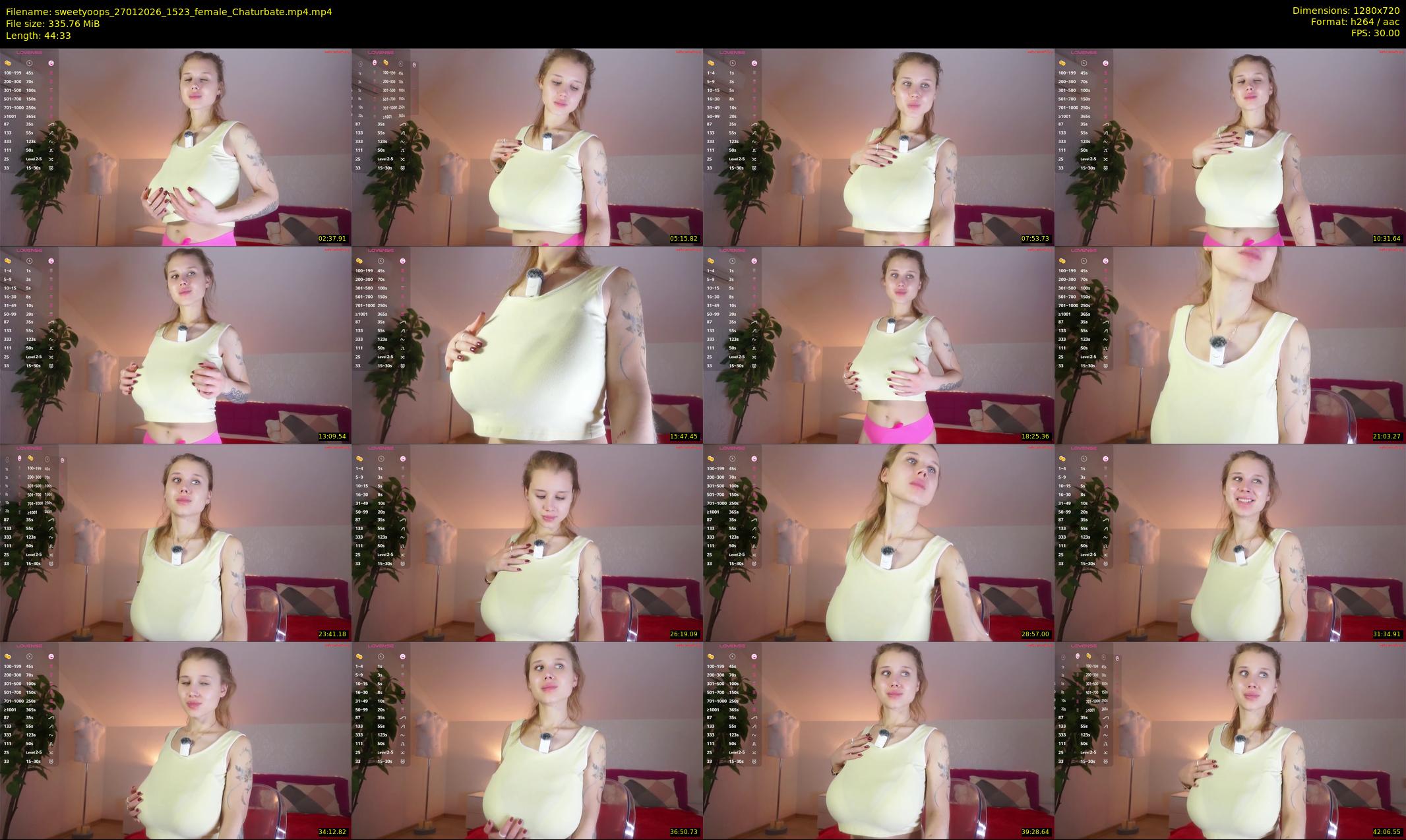 sweetyoops — 45 minute Chaturbate female cam show recording, 720p, Jan 27, 2026