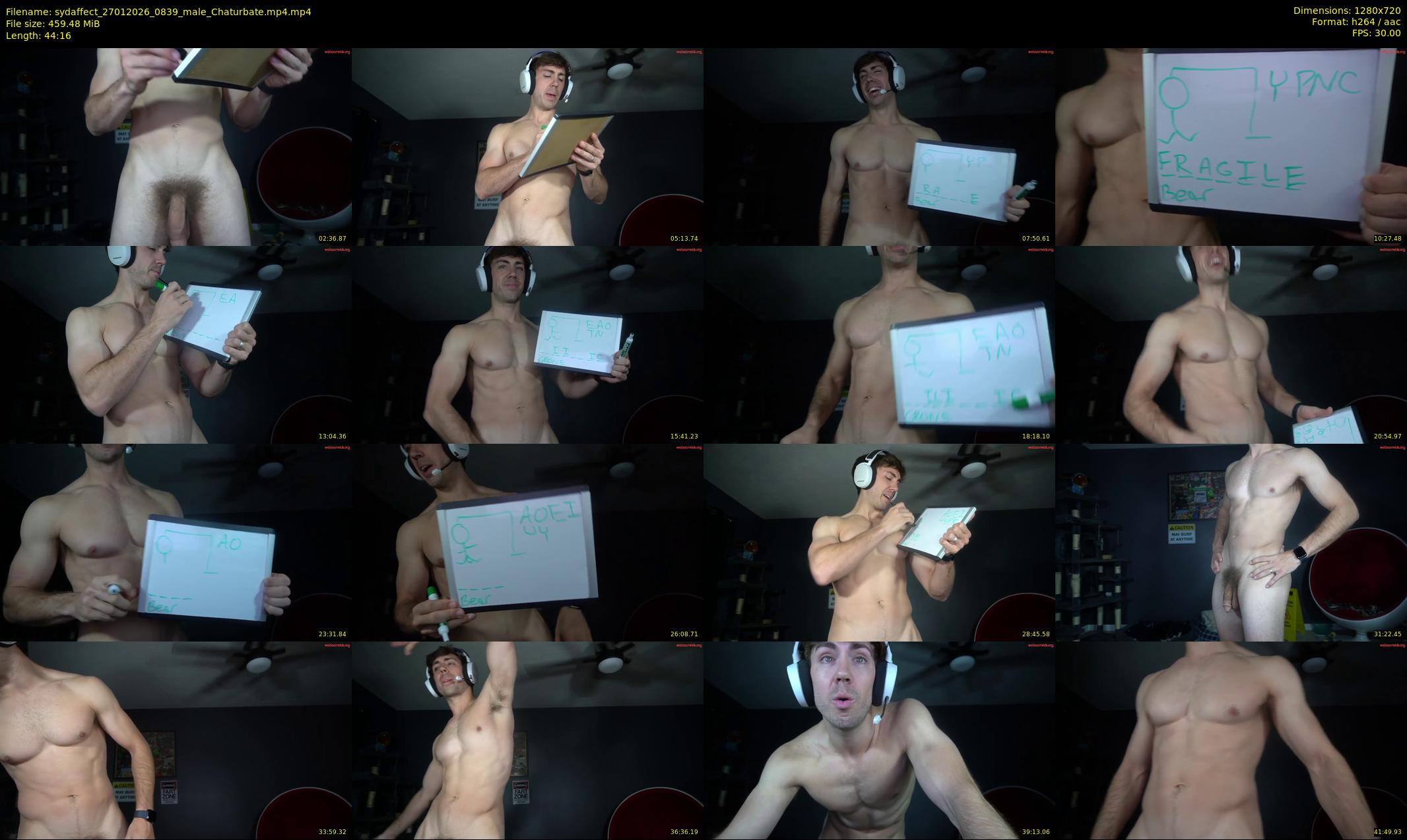 sydaffect — 45 minute Chaturbate male cam show recording, 720p, Jan 27, 2026